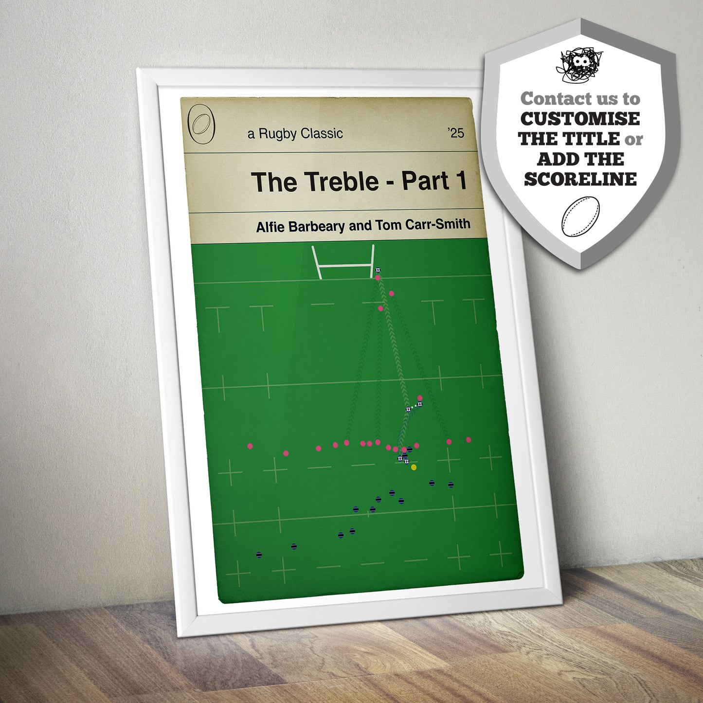 Bath Treble Set - Premiership Rugby Cup, European Challenge Cup and Premiership Final 2025 - Set of 3 Prints - Rugby Gift (Various Sizes)