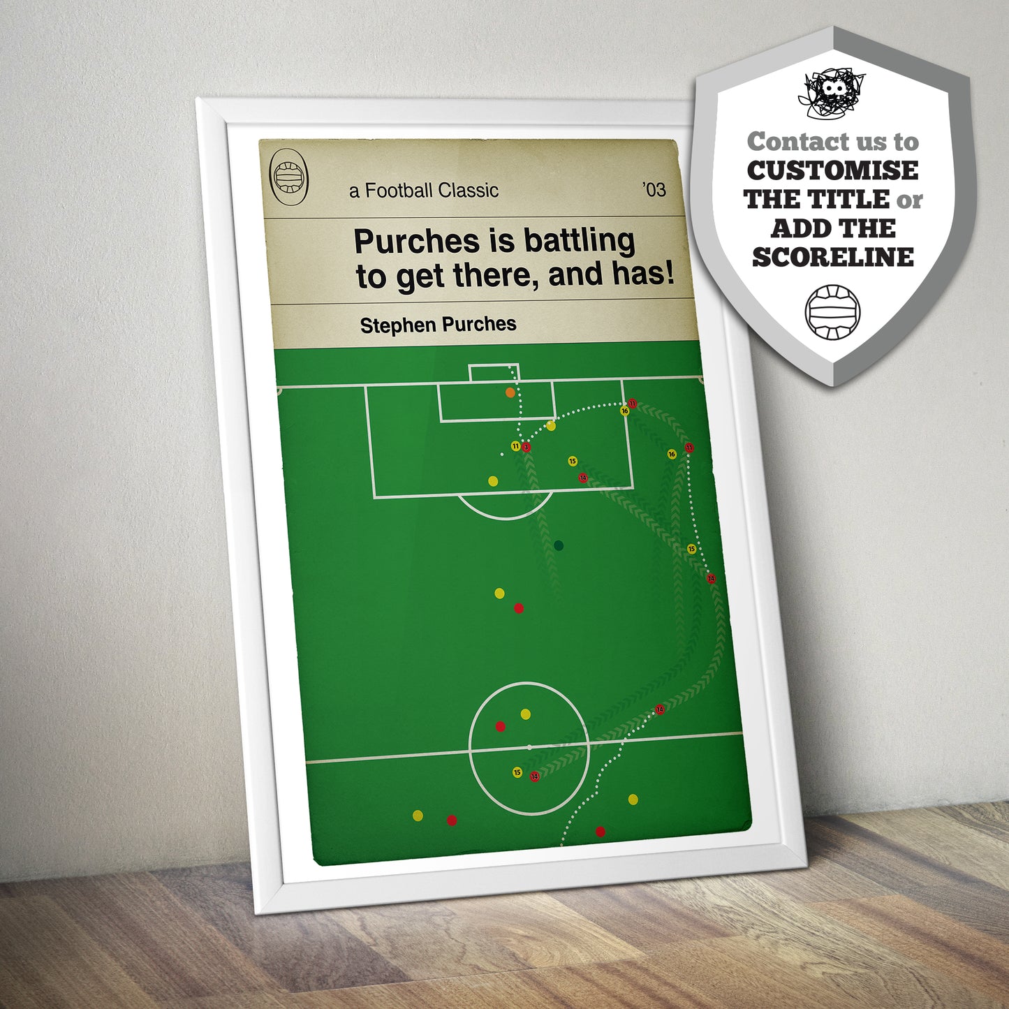 Stephen Purches Goal - Bournemouth 5 Lincoln City 2 - 2003 Third Division play-off final - Football Goal Poster - Wall Decor (Various Sizes)