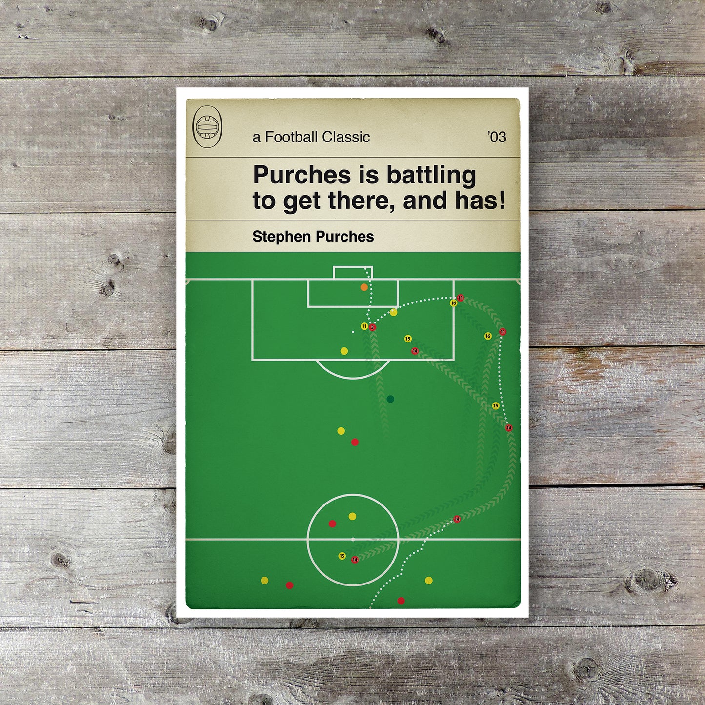 Stephen Purches Goal - Bournemouth 5 Lincoln City 2 - 2003 Third Division play-off final - Football Goal Poster - Wall Decor (Various Sizes)