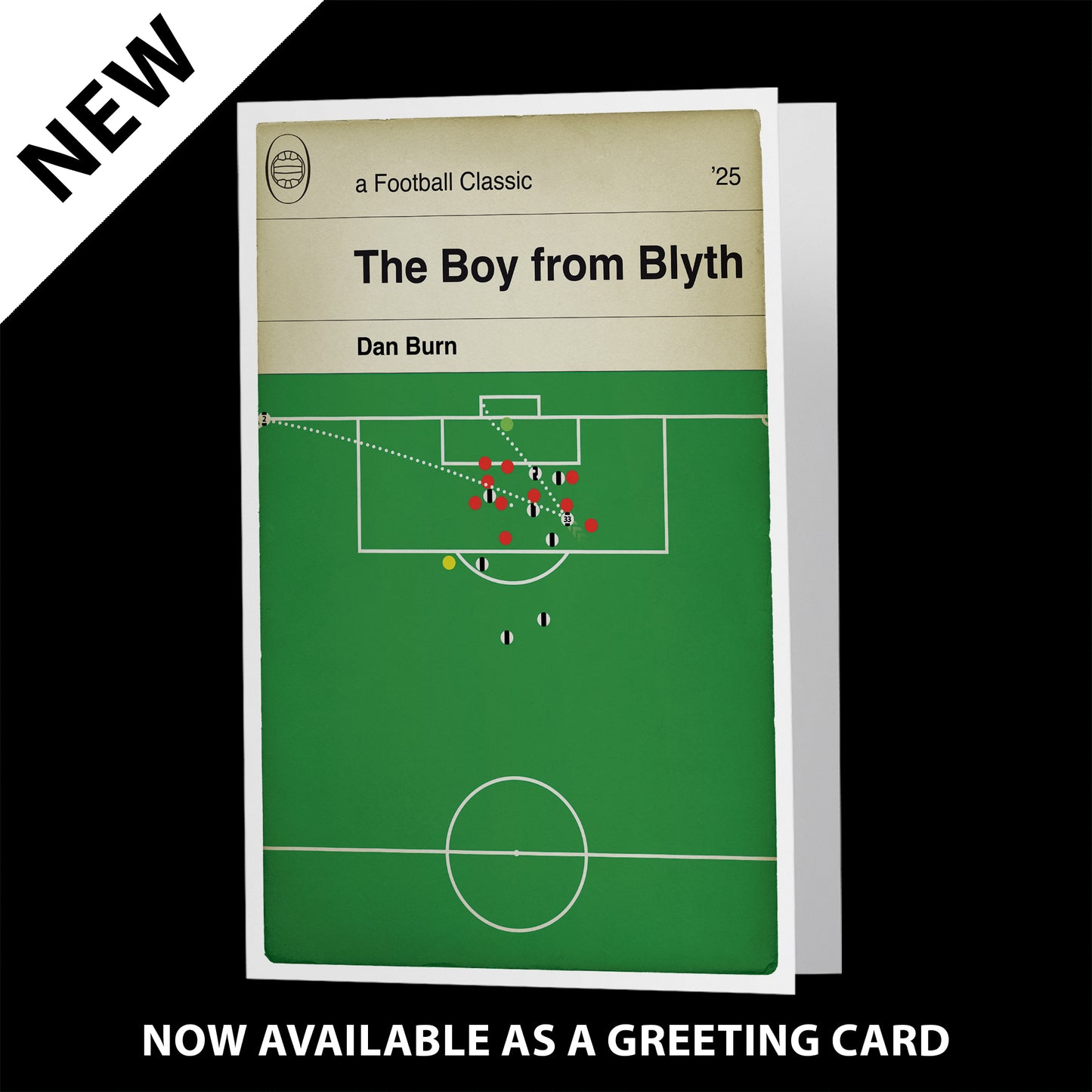 The Boy from Blyth - Dan Burn Header - Newcastle United Goal - Newcastle 2 Liverpool 1 - League Cup Final 2025 - Football Book Cover Poster (Various Sizes) (Copy)