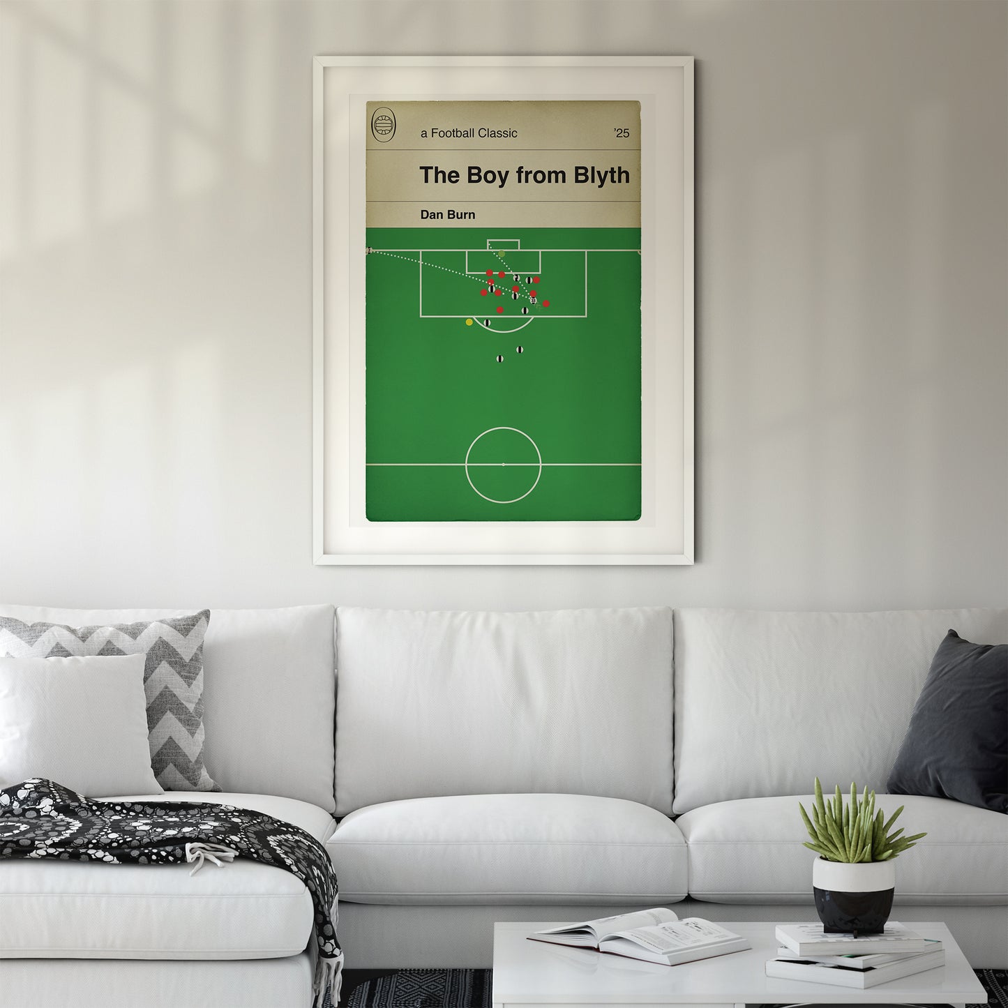 The Boy from Blyth - Dan Burn Header - Newcastle United Goal - Newcastle 2 Liverpool 1 - League Cup Final 2025 - Football Book Cover Poster (Various Sizes) (Copy)