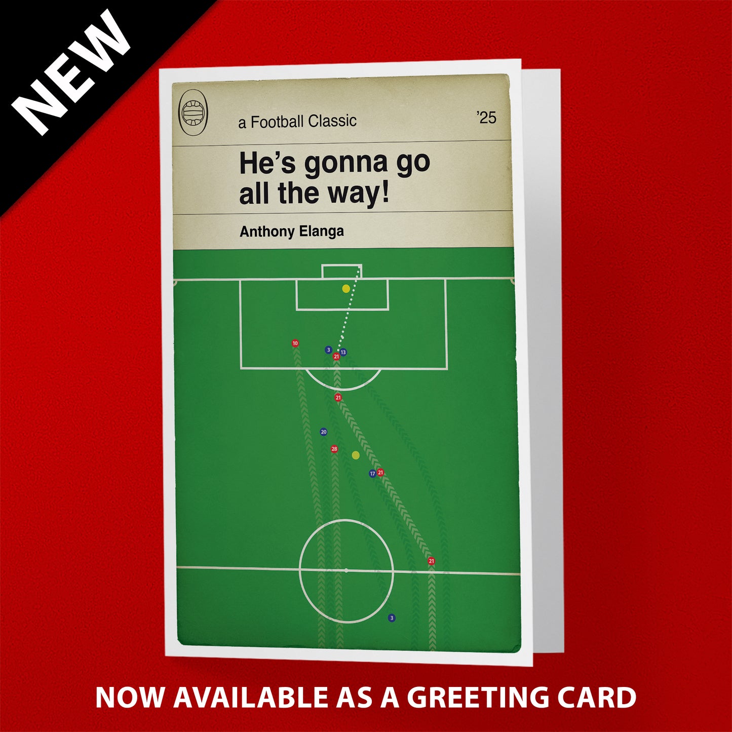 Nottingham Forest Goal - Anthony Elanga Winner - Nottingham Forest 1 Manchester United 0 - Premier League 2025 - Book Cover Print (Various Sizes)