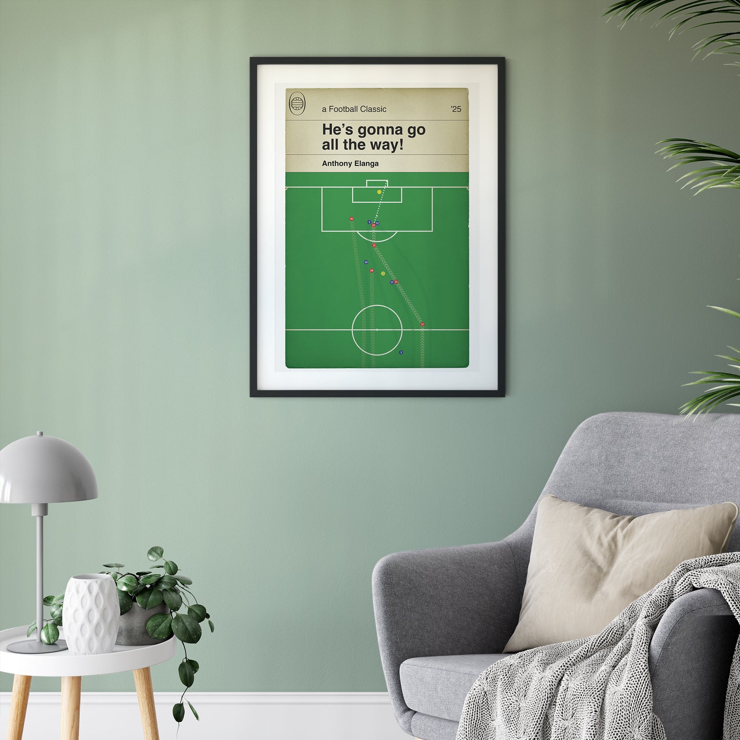 Nottingham Forest Goal - Anthony Elanga Winner - Nottingham Forest 1 Manchester United 0 - Premier League 2025 - Book Cover Print (Various Sizes)