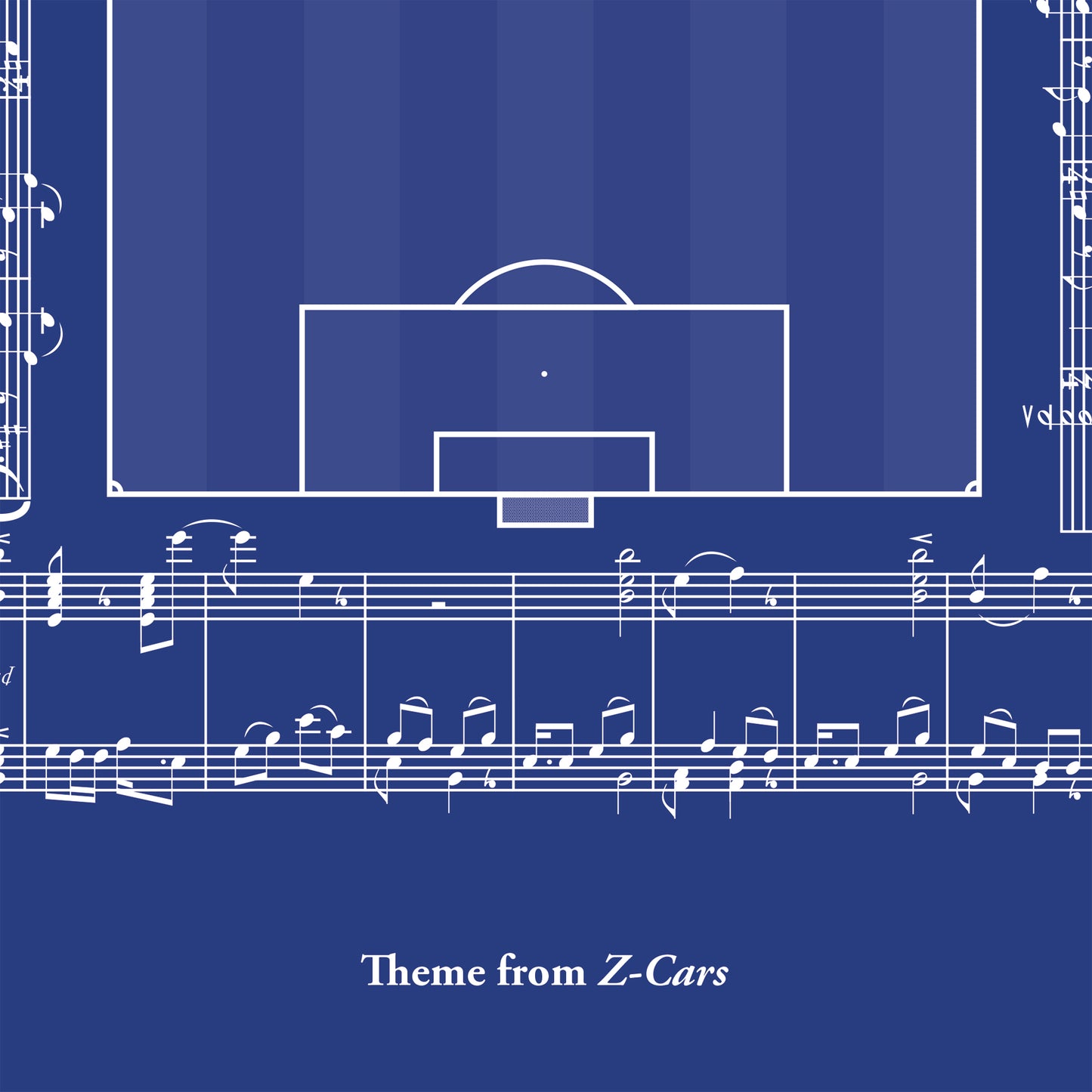 Club Anthems Collection - Theme from Z-Cars - Goodison Park walk out song - Gift for Everton Fan - Football Wall Decor (Various sizes)