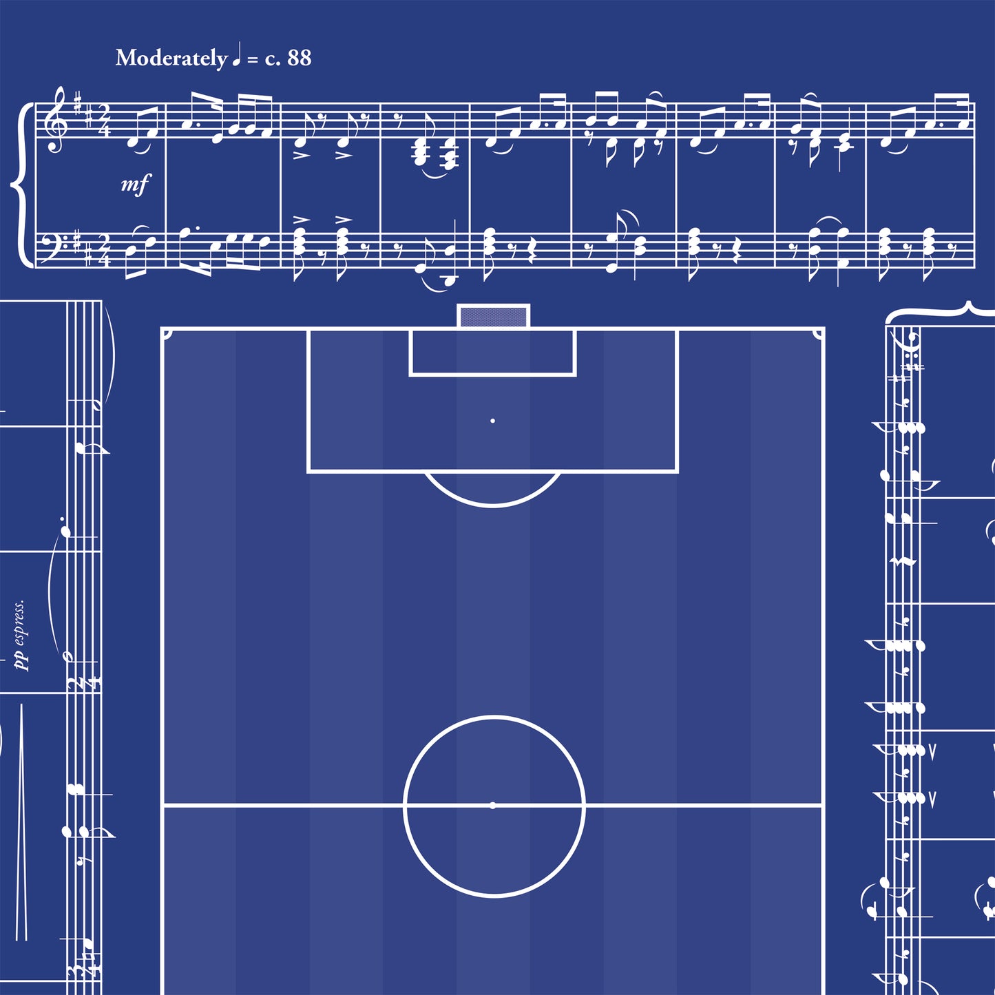 Club Anthems Collection - Theme from Z-Cars - Goodison Park walk out song - Gift for Everton Fan - Football Wall Decor (Various sizes)