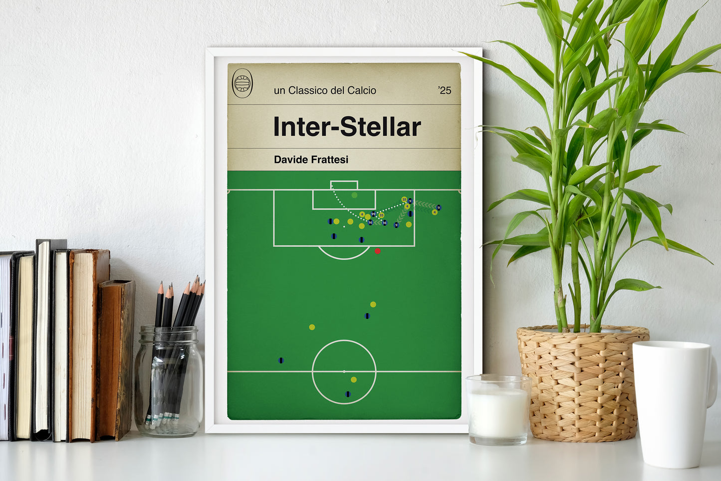 Davide Frattesi Winner - Inter Milan goal - Inter 4 Barcelona 3 - Champions League Semi-Final 2025 - Football Classic Book Cover Poster - Various Sizes