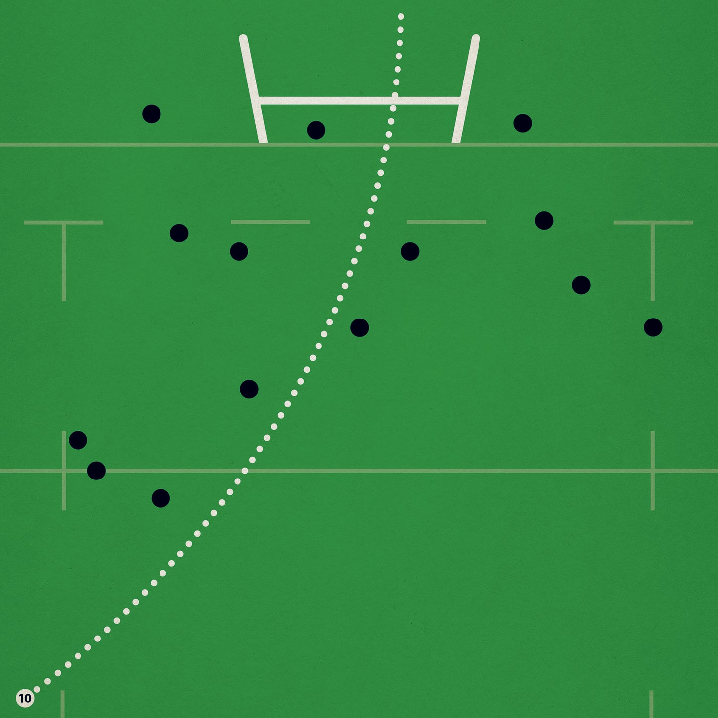 Rugby Gift for England Fan - George Ford Penalty - England 19 New Zealand 7 - World Cup Semi Final 2019 - Book Cover Print (Various Sizes)