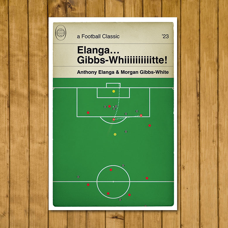 Nottingham Forest winner v Manchester United - Morgan Gibbs-White Goal - Notts Forest 2 Man Utd 1 - Premier League 2023 (Various Sizes)