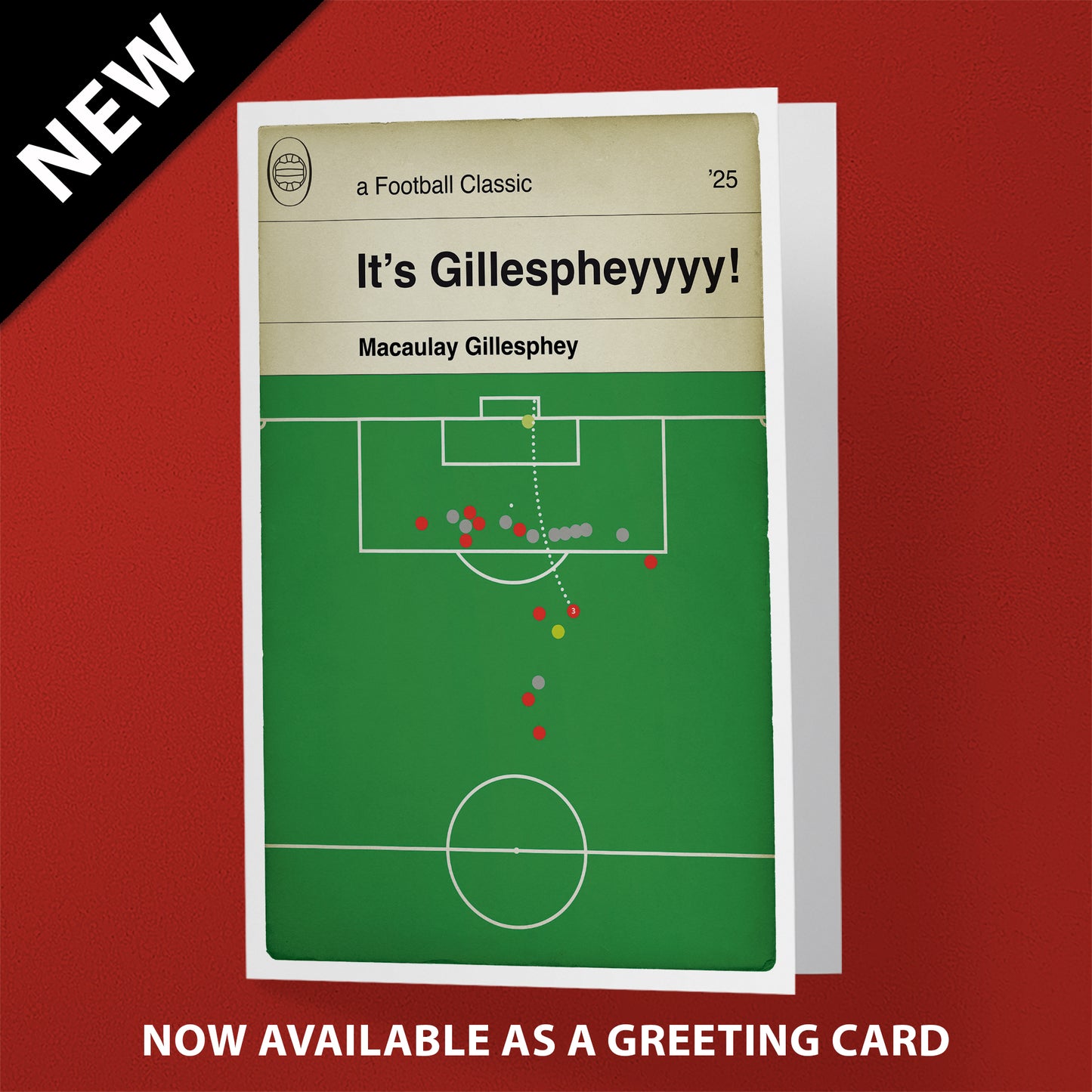 Macaulay Gillesphey winner - Charlton Athletic 1 Leyton Orient 0 - Play-Off Final 2025 - Classic Book Cover Goal Print (Various Sizes)