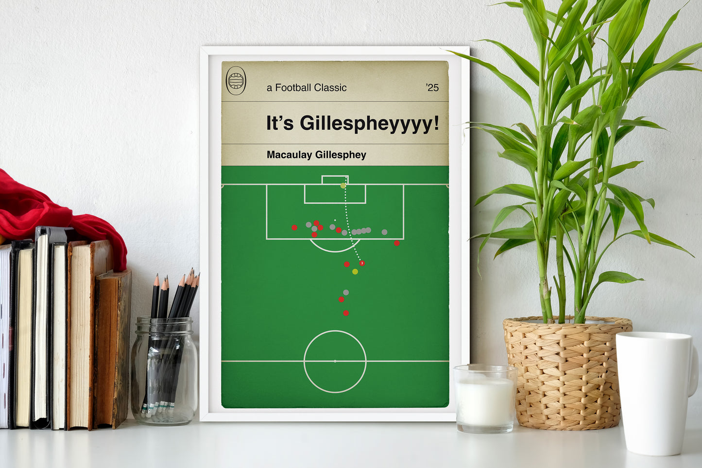 Macaulay Gillesphey winner - Charlton Athletic 1 Leyton Orient 0 - Play-Off Final 2025 - Classic Book Cover Goal Print (Various Sizes)