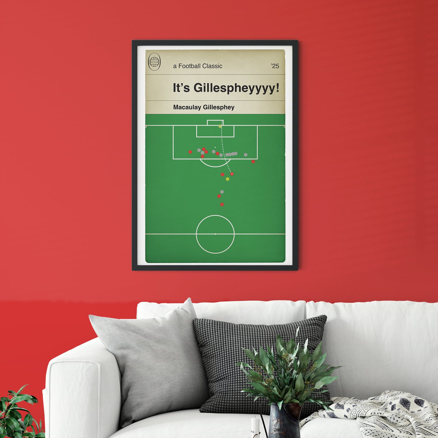 Macaulay Gillesphey winner - Charlton Athletic 1 Leyton Orient 0 - Play-Off Final 2025 - Classic Book Cover Goal Print (Various Sizes)