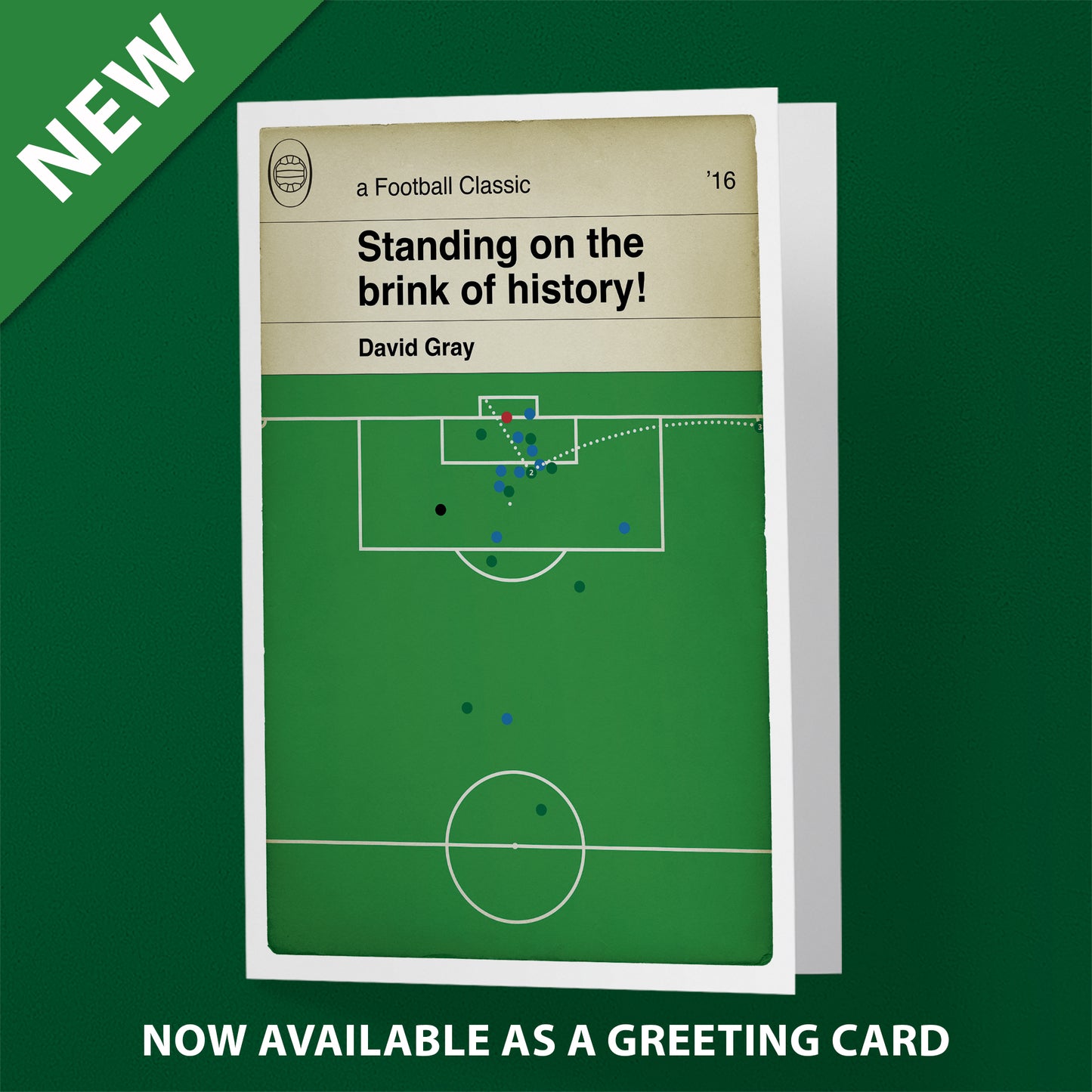 Hibernian Goal - David Gray Winner - Glasgow Rangers 2 Hibernian 3 - Scottish Cup Final 2016 - Football Gift for Hibs Fan - Various Sizes