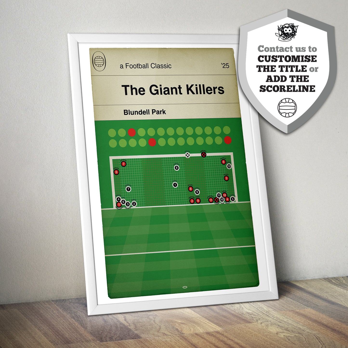 Grimsby Town Penalty Shootout Win - Grimsby 2 Man Utd 2 - League Cup 2nd Round 2025 -Football Print - Book Cover Goal Poster (Various Sizes)
