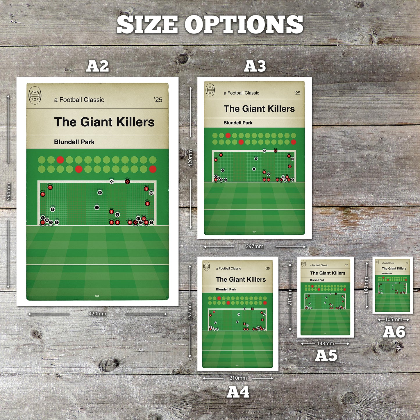 Grimsby Town Penalty Shootout Win - Grimsby 2 Man Utd 2 - League Cup 2nd Round 2025 -Football Print - Book Cover Goal Poster (Various Sizes)
