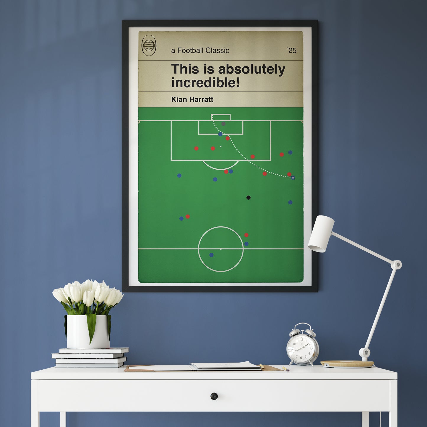 Kian Harratt Winner - Oldham Athletic 3 Southend Utd 2 - National League Play-Off Final 2025 - Oldham Goal Book Cover Print (Various Sizes)