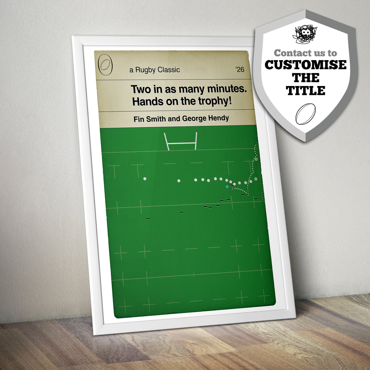 George Hendy Try – Northampton Saints v Exeter Chiefs - Premiership Final 2026 - Rugby Poster