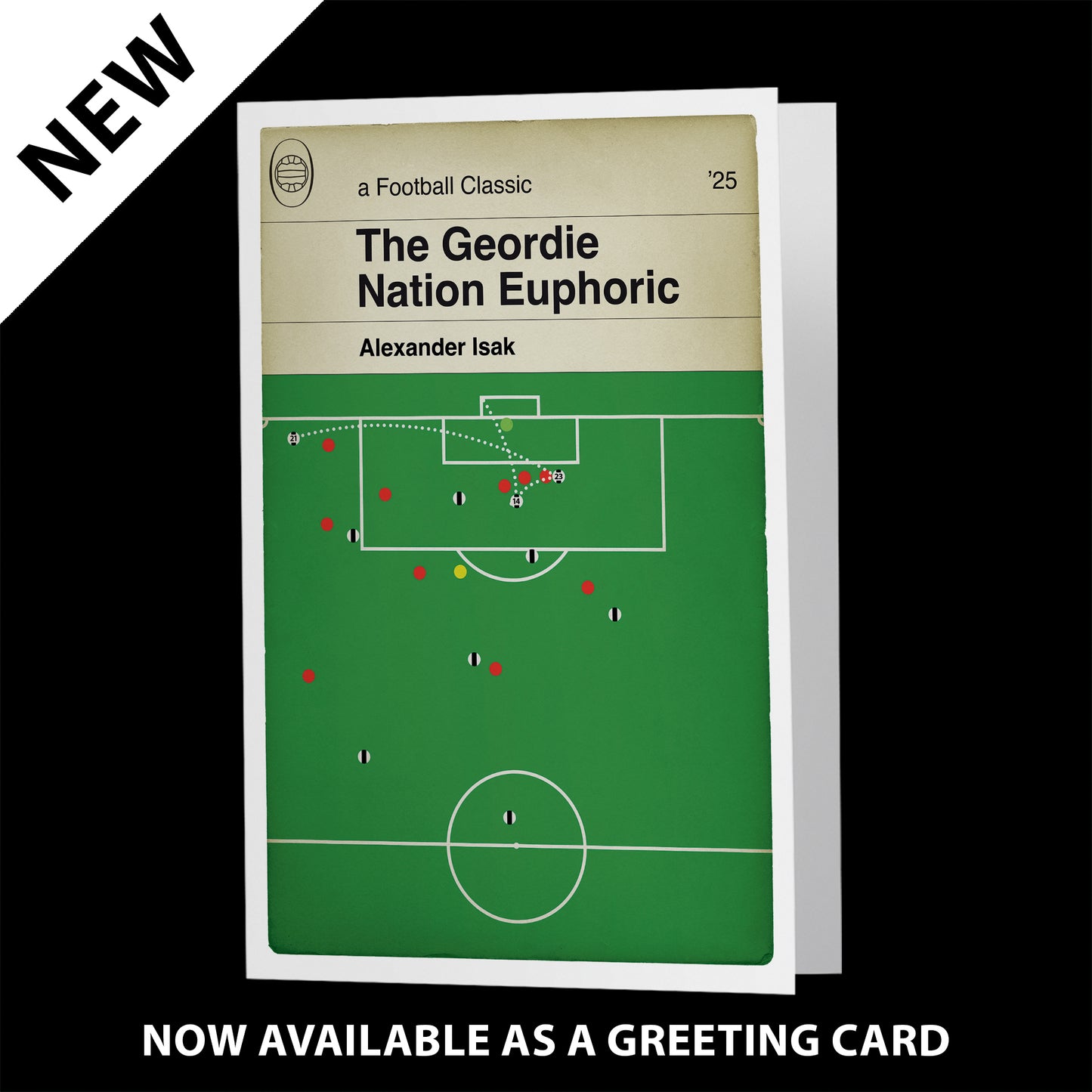 Alexander Isak Goal - Geordie Nation - Newcastle United League Cup Win - Carabao Cup Final 2025 - Newcastle Utd 2 Liverpool 1 - Football Wall Decor (Various Sizes)