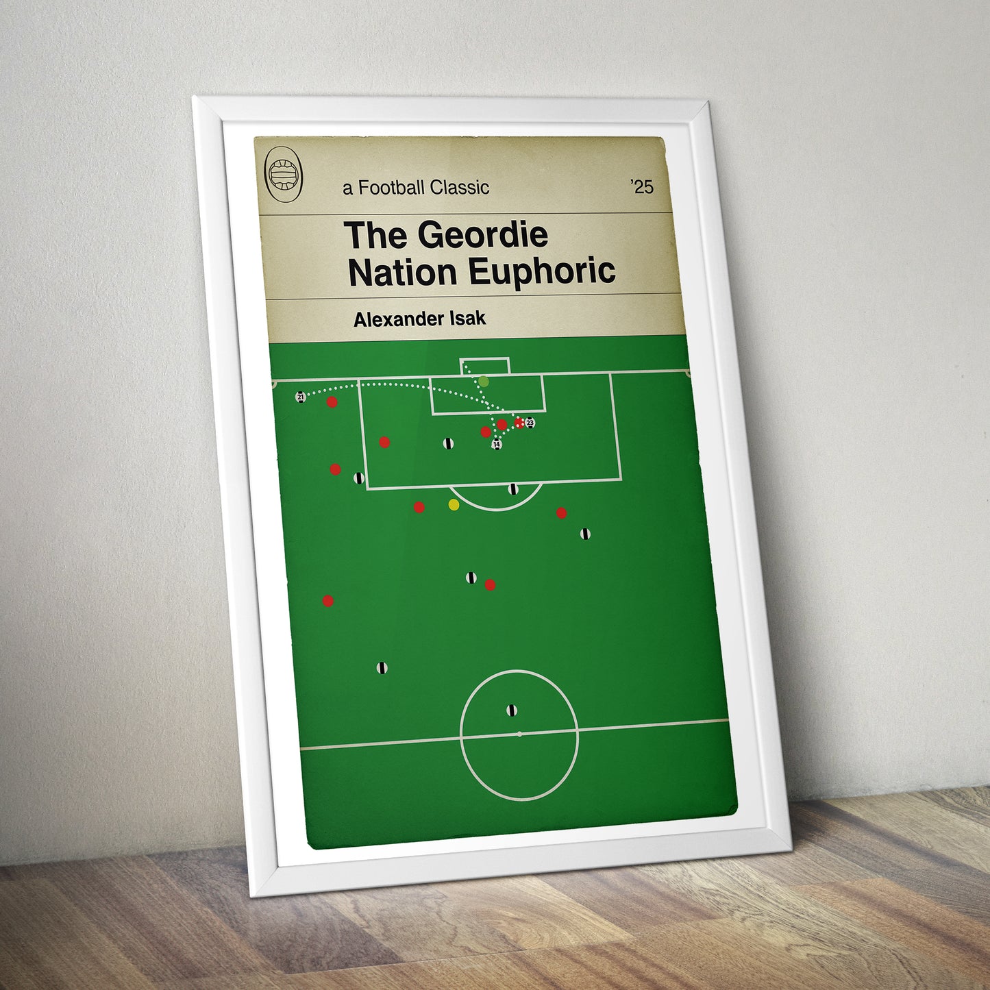 Alexander Isak Goal - Geordie Nation - Newcastle United League Cup Win - Carabao Cup Final 2025 - Newcastle Utd 2 Liverpool 1 - Football Wall Decor (Various Sizes)