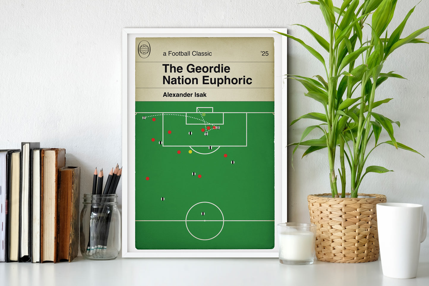 Alexander Isak Goal - Geordie Nation - Newcastle United League Cup Win - Carabao Cup Final 2025 - Newcastle Utd 2 Liverpool 1 - Football Wall Decor (Various Sizes)