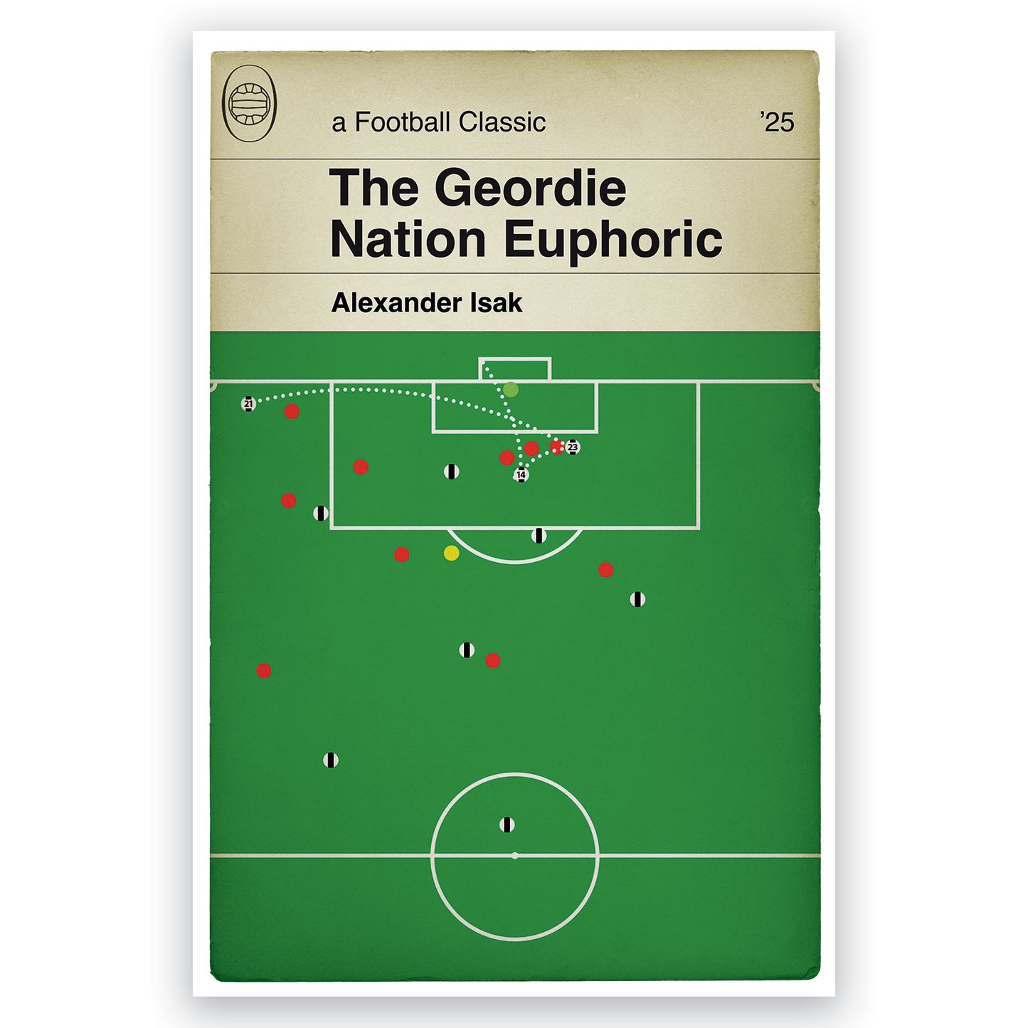 Alexander Isak Goal - Geordie Nation - Newcastle United League Cup Win - Carabao Cup Final 2025 - Newcastle Utd 2 Liverpool 1 - Football Wall Decor (Various Sizes)