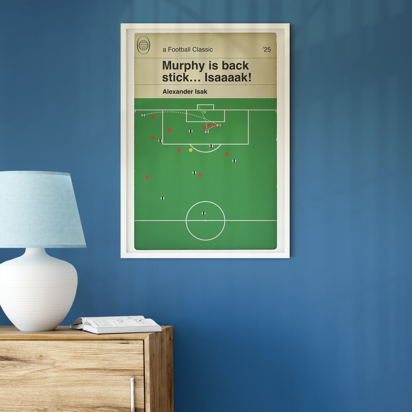Alexander Isak Goal - Newcastle United Cup Win - Carabao Cup Final 2025 - Newcastle Utd 2 Liverpool 1 - Football Wall Decor (Various Sizes)
