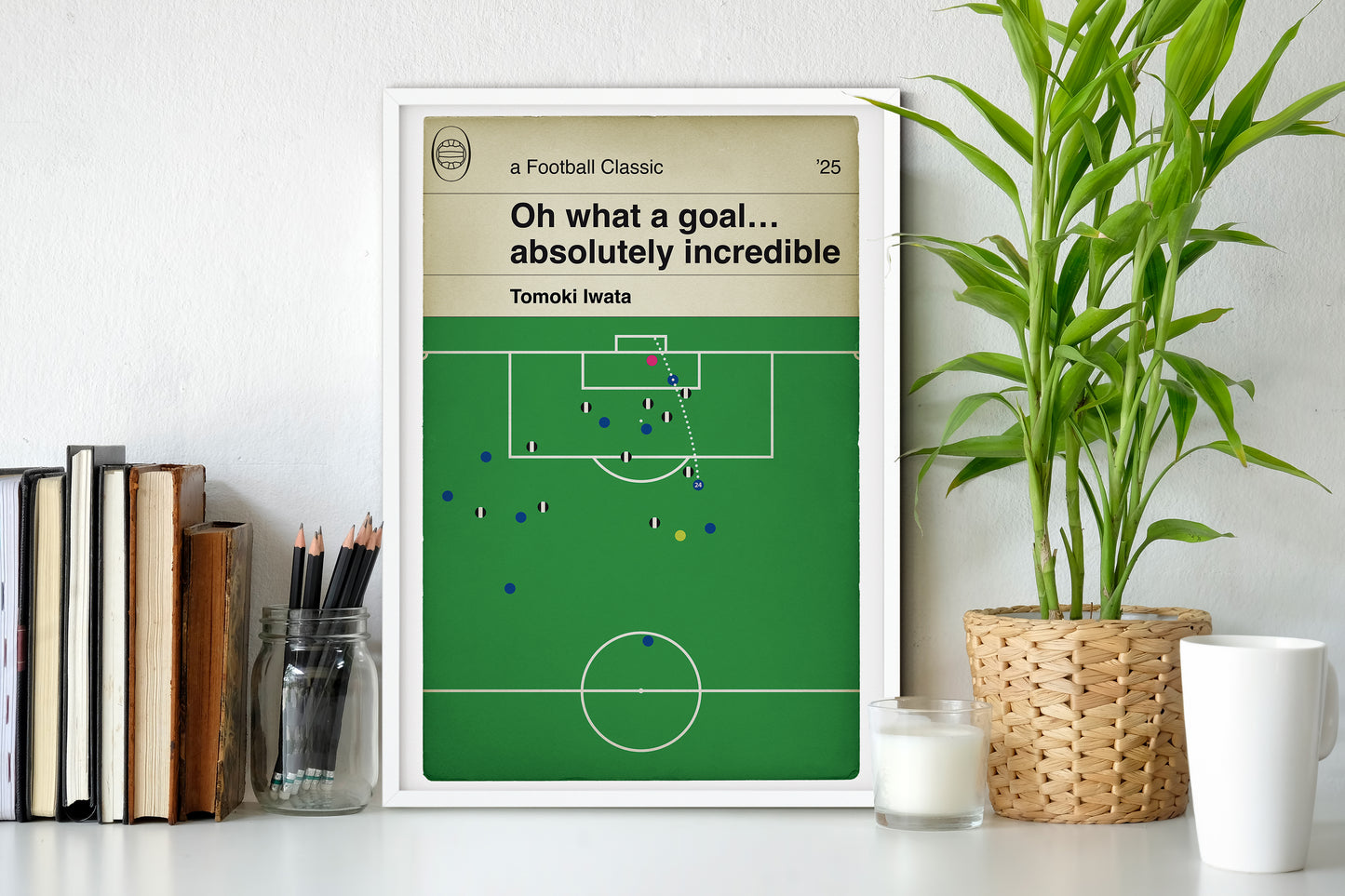 Tomoki Iwata Goal - Birmingham City 2 Newcastle United 3 - FA Cup 4th Rd 2025 - Classic Book Cover Poster - Football Gift (Various Sizes)