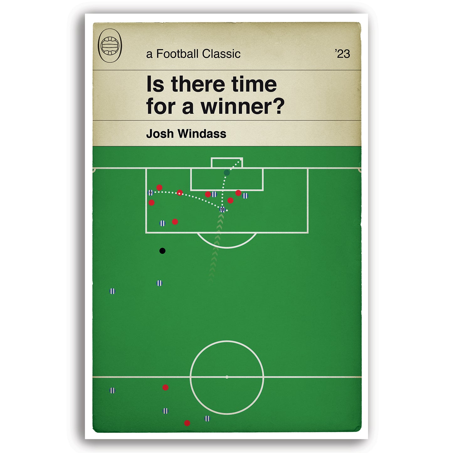 Sheffield Wednesday winner v Barnsley - Josh Windass Goal - 2023 League One Play-Off Final - Classic Book Cover Poster (Various Sizes)