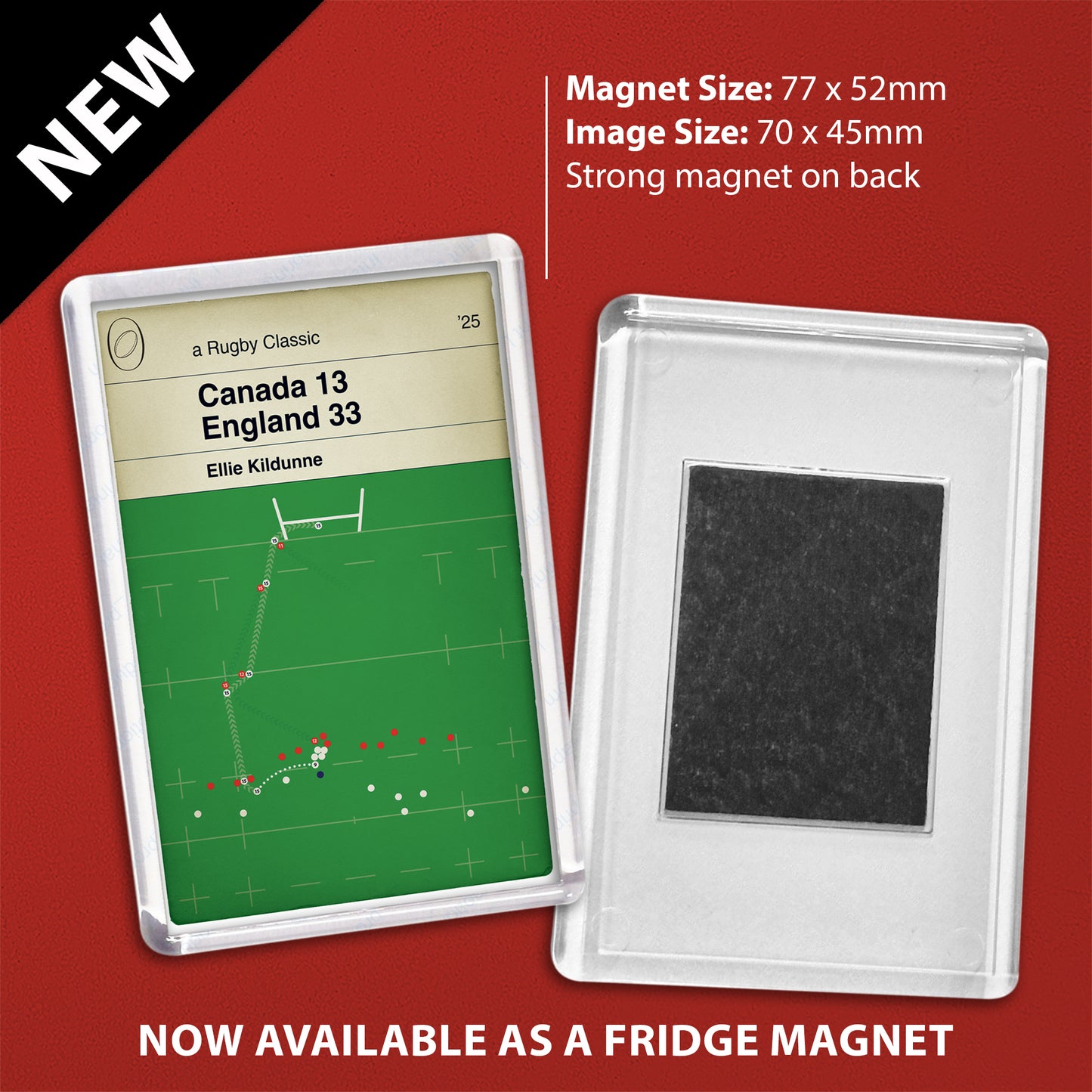Ellie Kildunne Rugby Try Print: England vs Canada - World Cup Final 2025