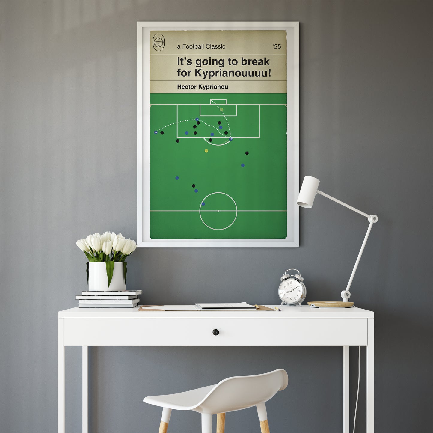Hector Kyprianou Goal - EFL Trophy Final 2025 - Peterborough United Win - Birmingham 0 Posh 2 - Football Book Cover Poster (Various sizes)
