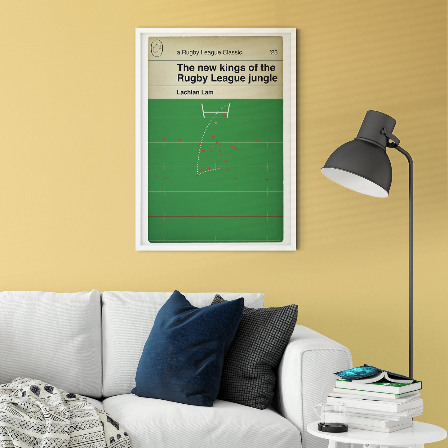 Leigh Leopards 17 Hull KR 16 - Lachlan Lam Drop Goal - Challenge Cup Final 2023 - Rugby League Poster - Book Cover Print (Various Sizes)