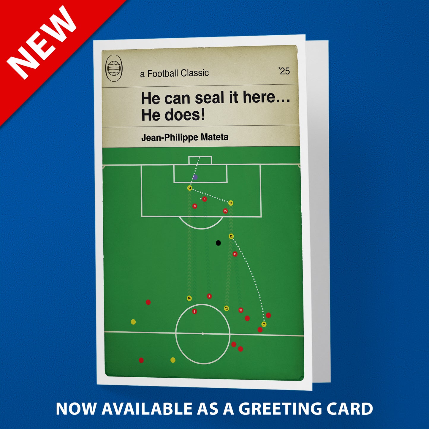 Crystal Palace Goal - Jean-Philippe Mateta - Manchester United 0 Crystal Palace 2 - Premier League 2025 - Classic Book Cover Print (Various Sizes)