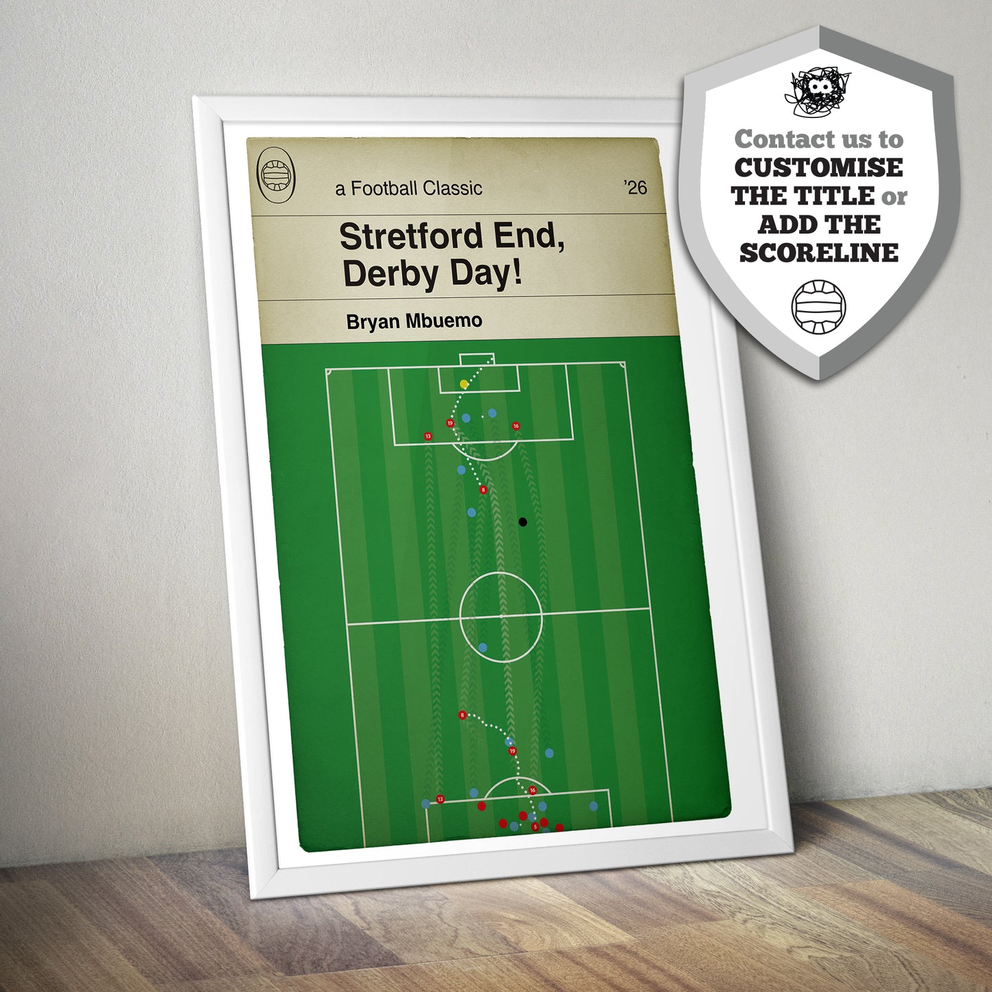 Bryan Mbuemo Goal Print: Man Utd 2 Man City 0 - Premier League 2026