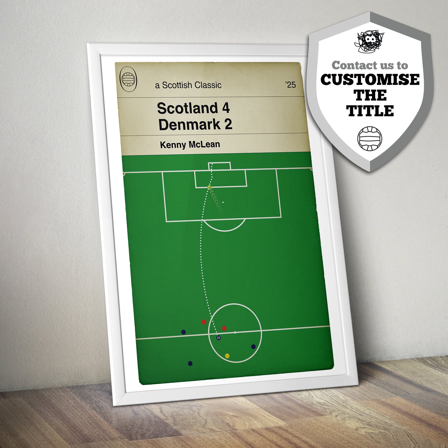 Kenny McLean Goal Poster - Scotland 4 Denmark 2 - World Cup Qualifier 2025