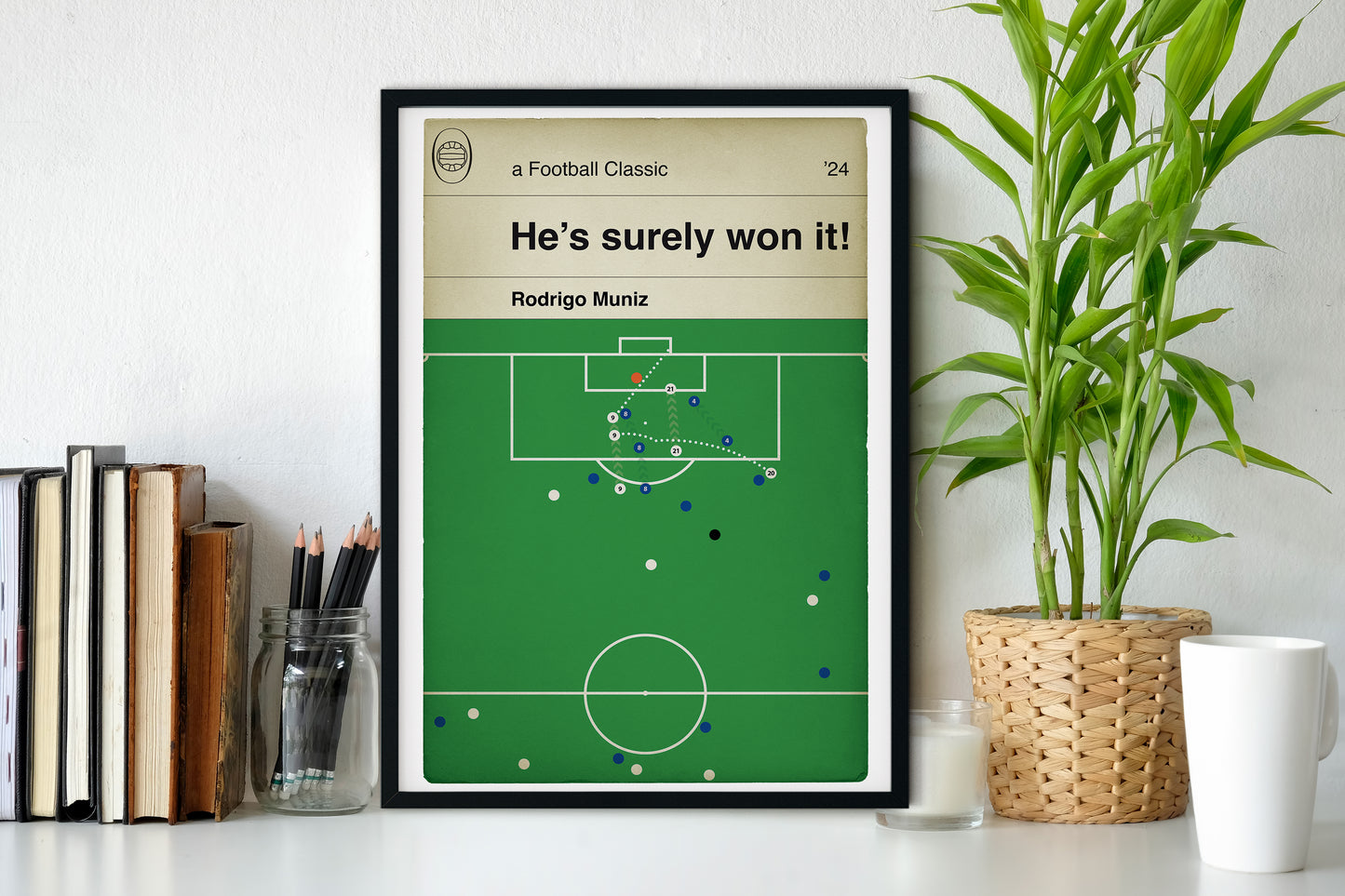 Fulham Winner against Chelsea - Rodrigo Muniz Goal - Chelsea 1 Fulham 2 - Premier League 2024 - Classic Book Cover Print (Various Sizes)