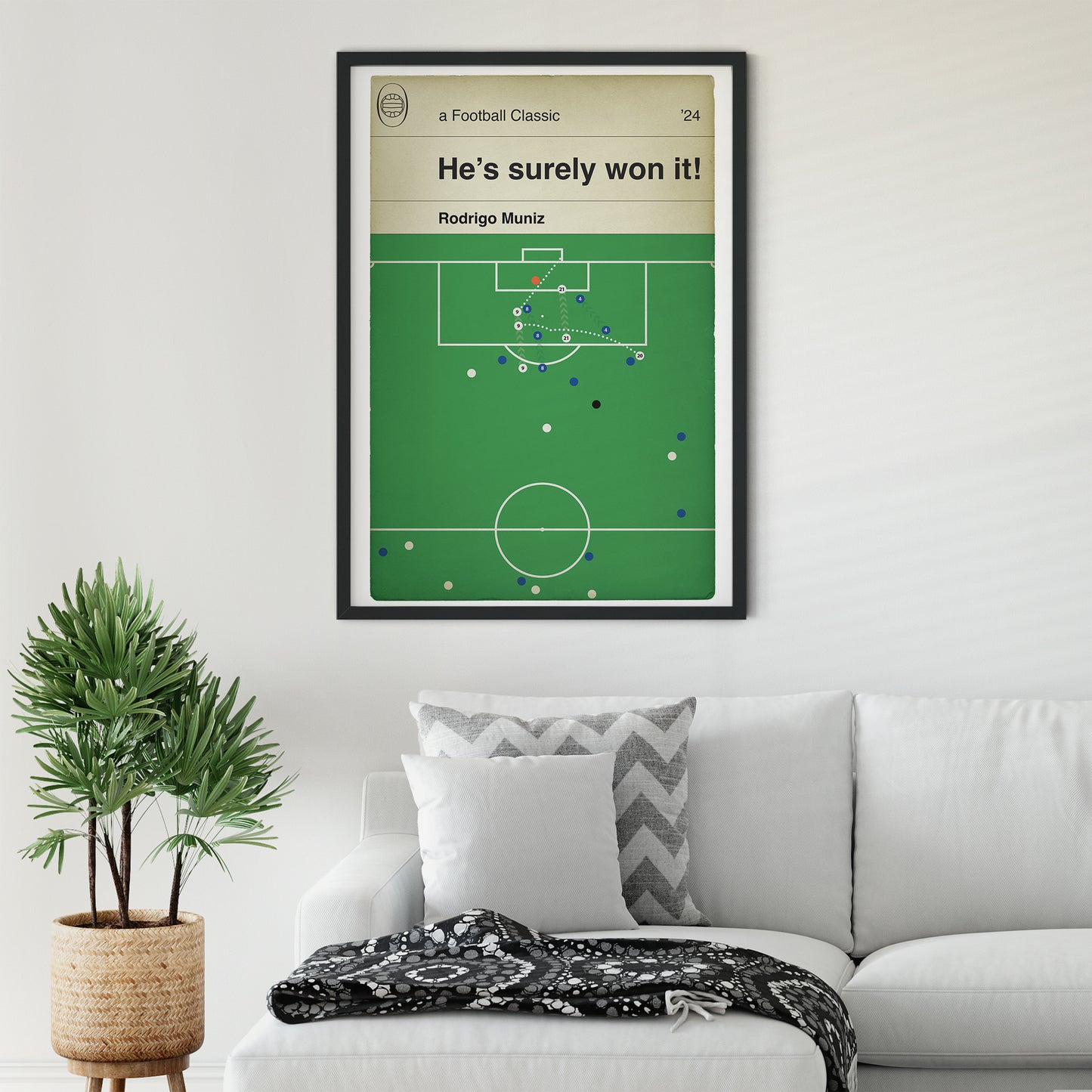 Fulham Winner against Chelsea - Rodrigo Muniz Goal - Chelsea 1 Fulham 2 - Premier League 2024 - Classic Book Cover Print (Various Sizes)