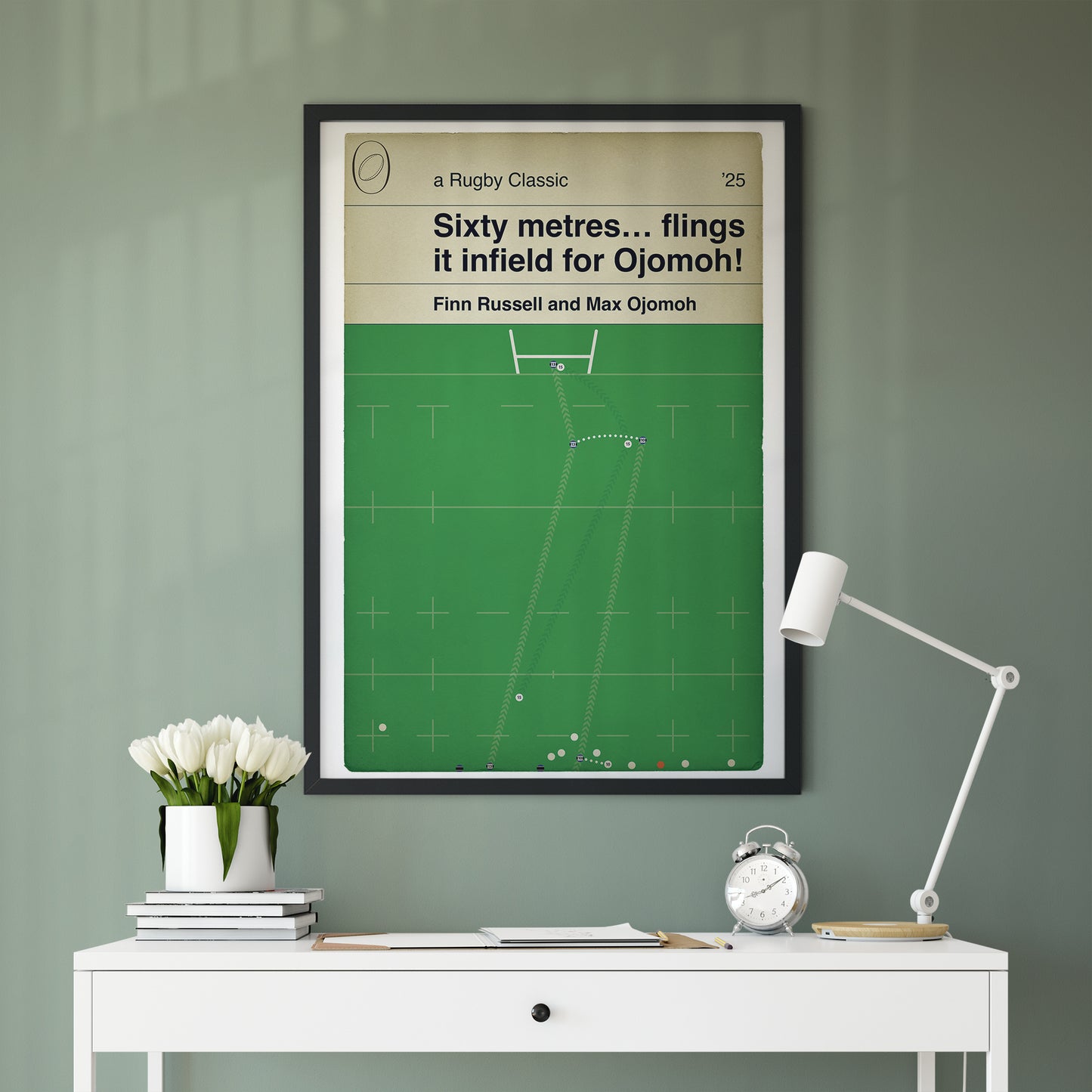 Bath 23 Leicester Tiger 21 - Max Ojomoh Try - Finn Russell Interception - Premiership Final 2025 - Rugby Union Poster Gift (Various Sizes)