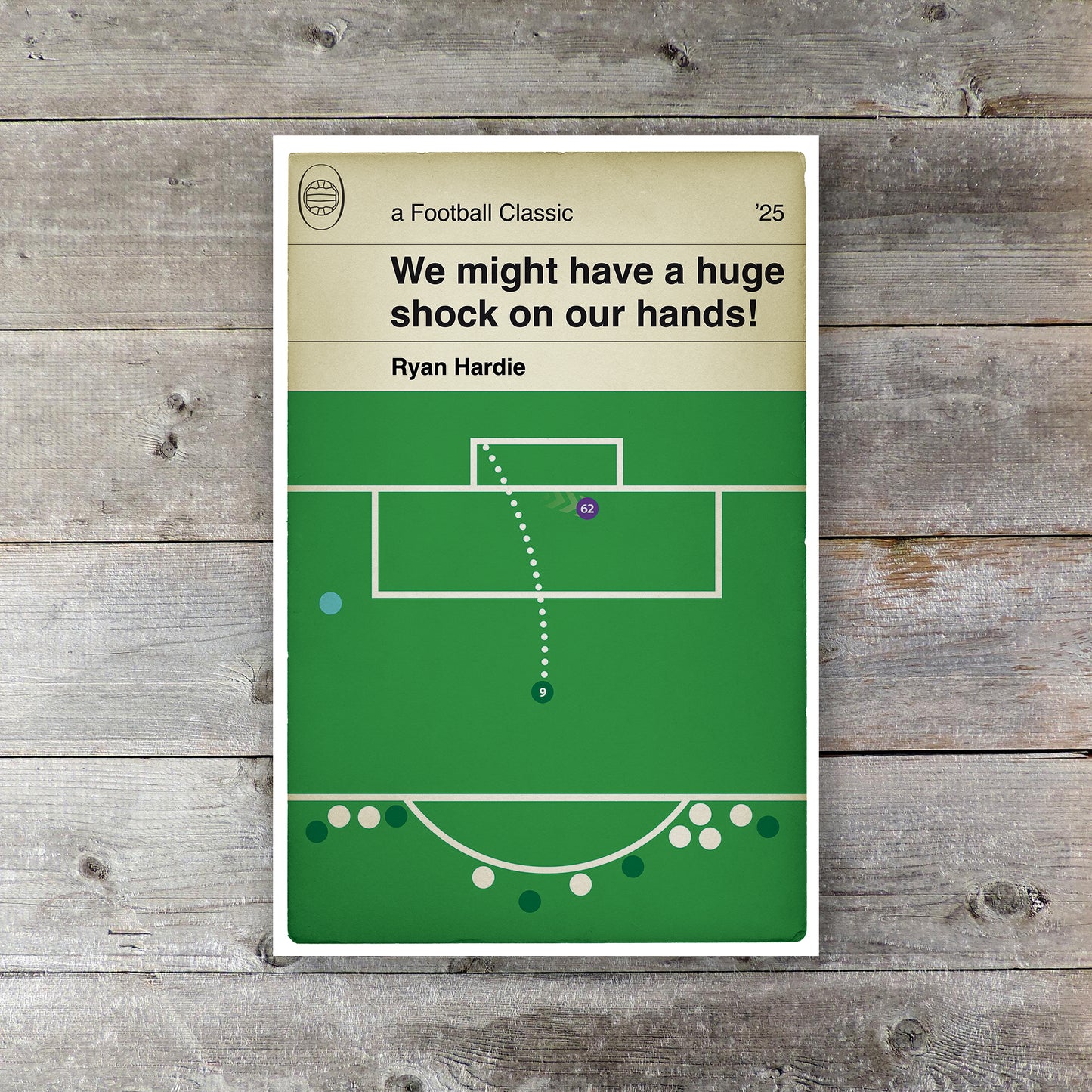 Plymouth Argyle 1 Liverpool 0 - Ryan Hardie Penalty - FA Cup Fourth Round 2025 - Football Print - Book Cover Goal Poster (Various Sizes)