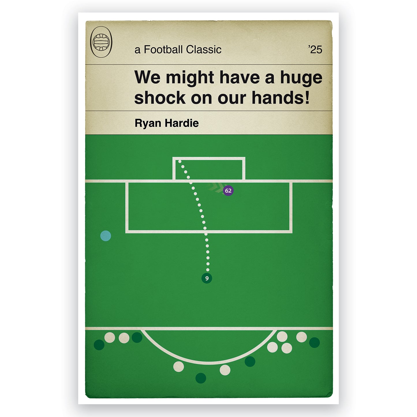 Plymouth Argyle 1 Liverpool 0 - Ryan Hardie Penalty - FA Cup Fourth Round 2025 - Football Print - Book Cover Goal Poster (Various Sizes)