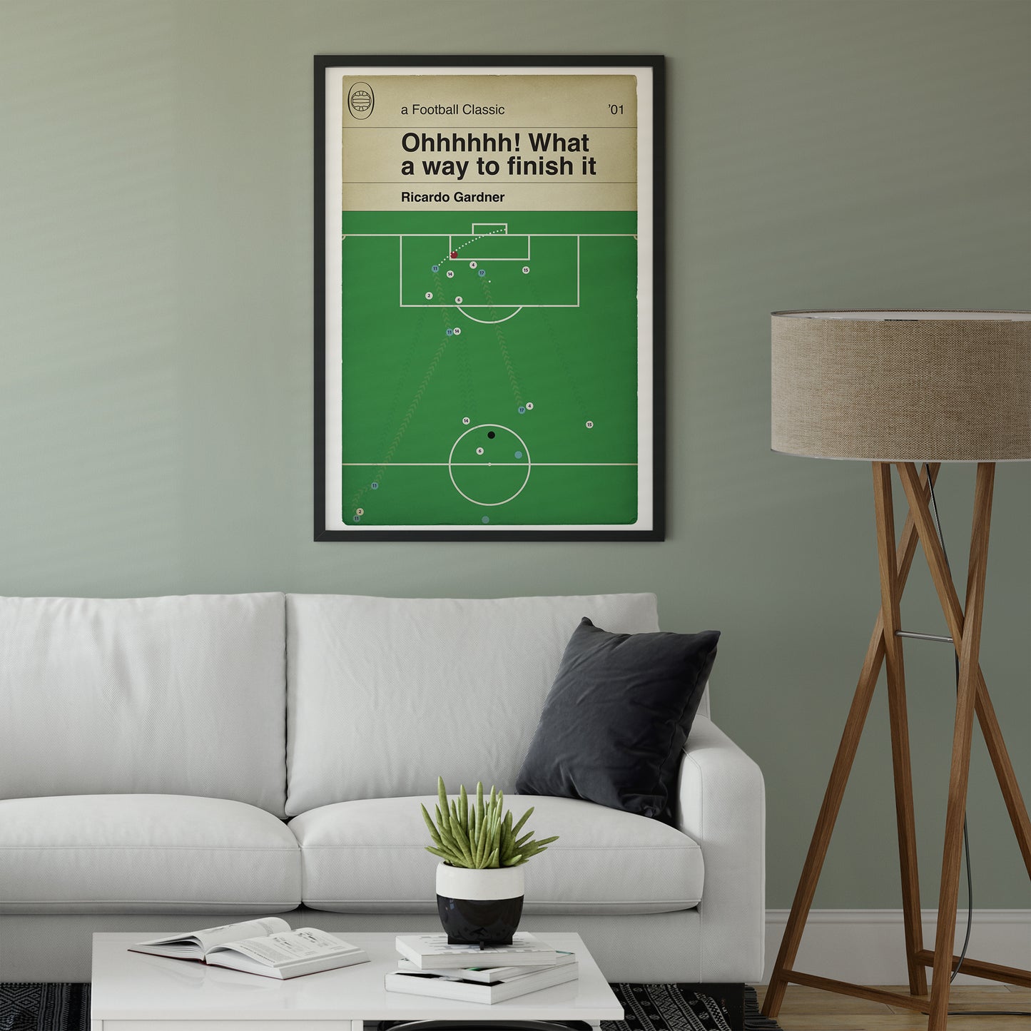 Bolton Wanderers 3 Preston North End 0 - Ricardo Gardner Goal - Play Off Final 2001 - Classic Football Book Cover Poster (Various Sizes)