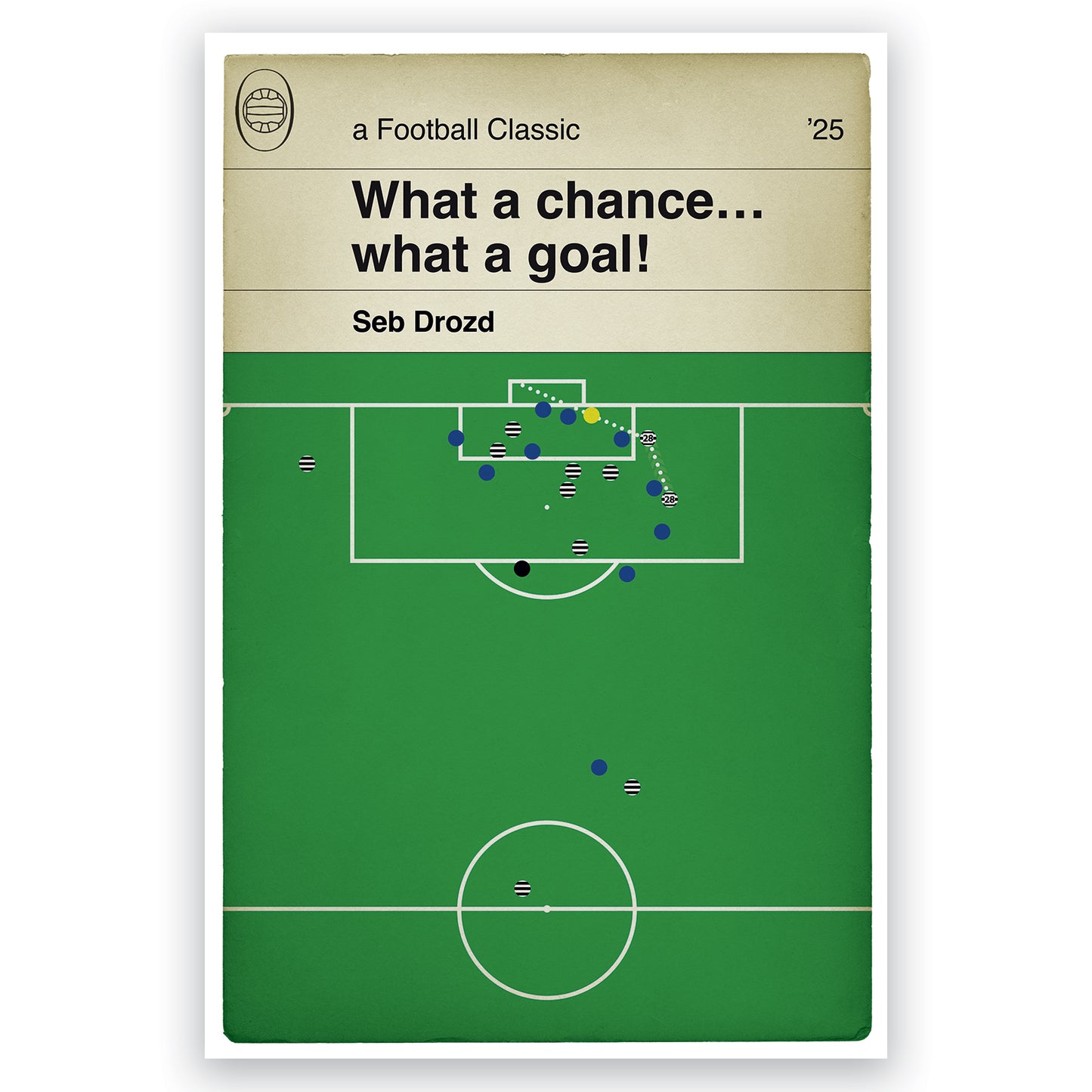 Seb Drozd Winner - Glasgow Rangers 0 Queen's Park 1 - Queen's Park Goal Print - Football Wall Decor - Various Sizes