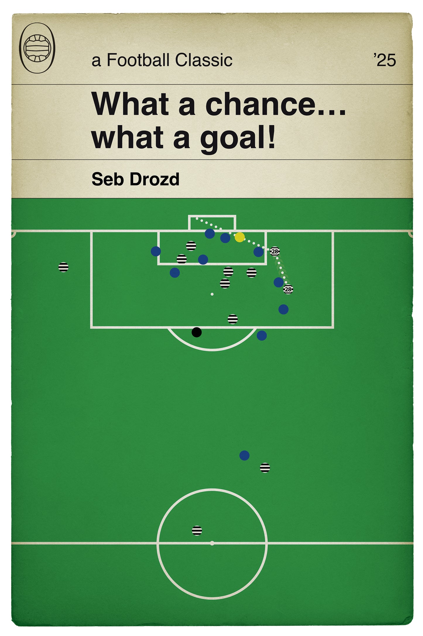 Seb Drozd Winner - Glasgow Rangers 0 Queen's Park 1 - Queen's Park Goal Print - Football Wall Decor - Various Sizes