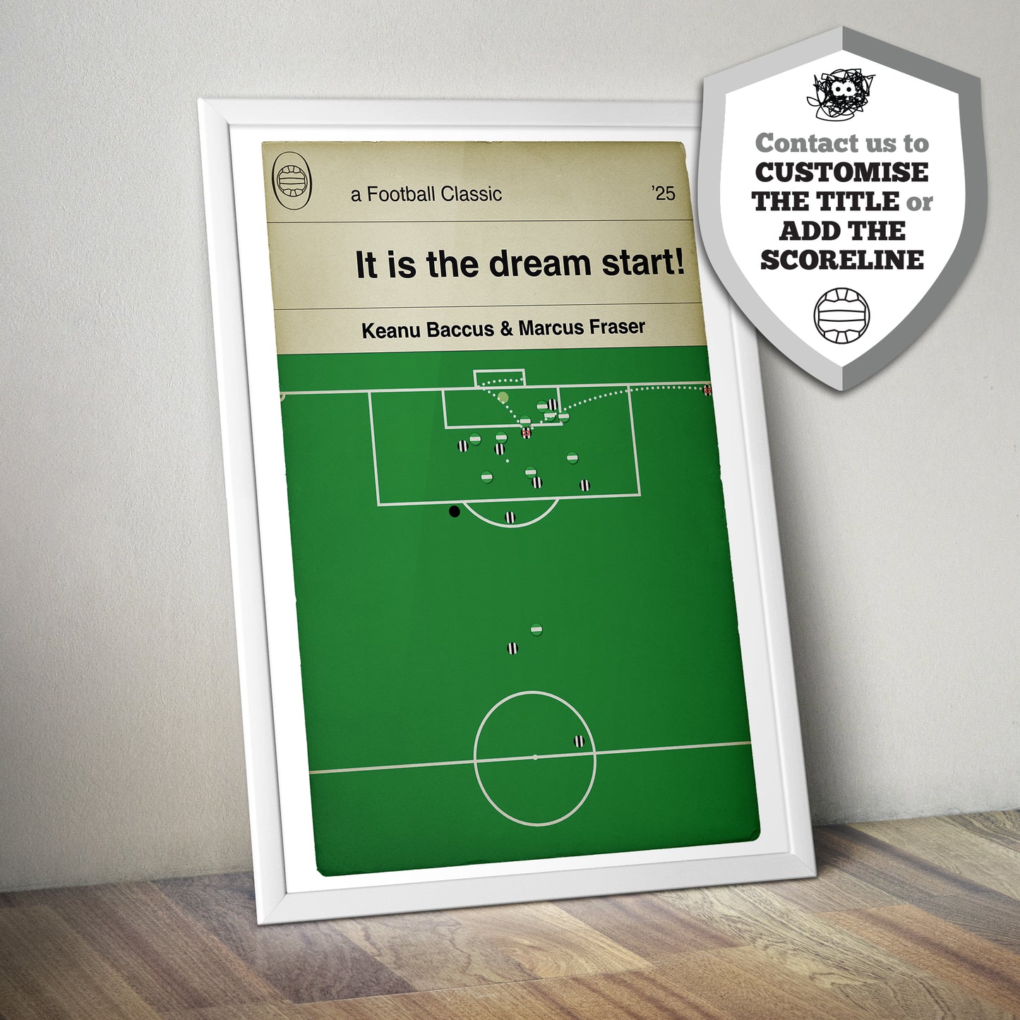 St. Mirren Goal - Marcus Fraser Header - League Cup Final 2025 - Football Poster