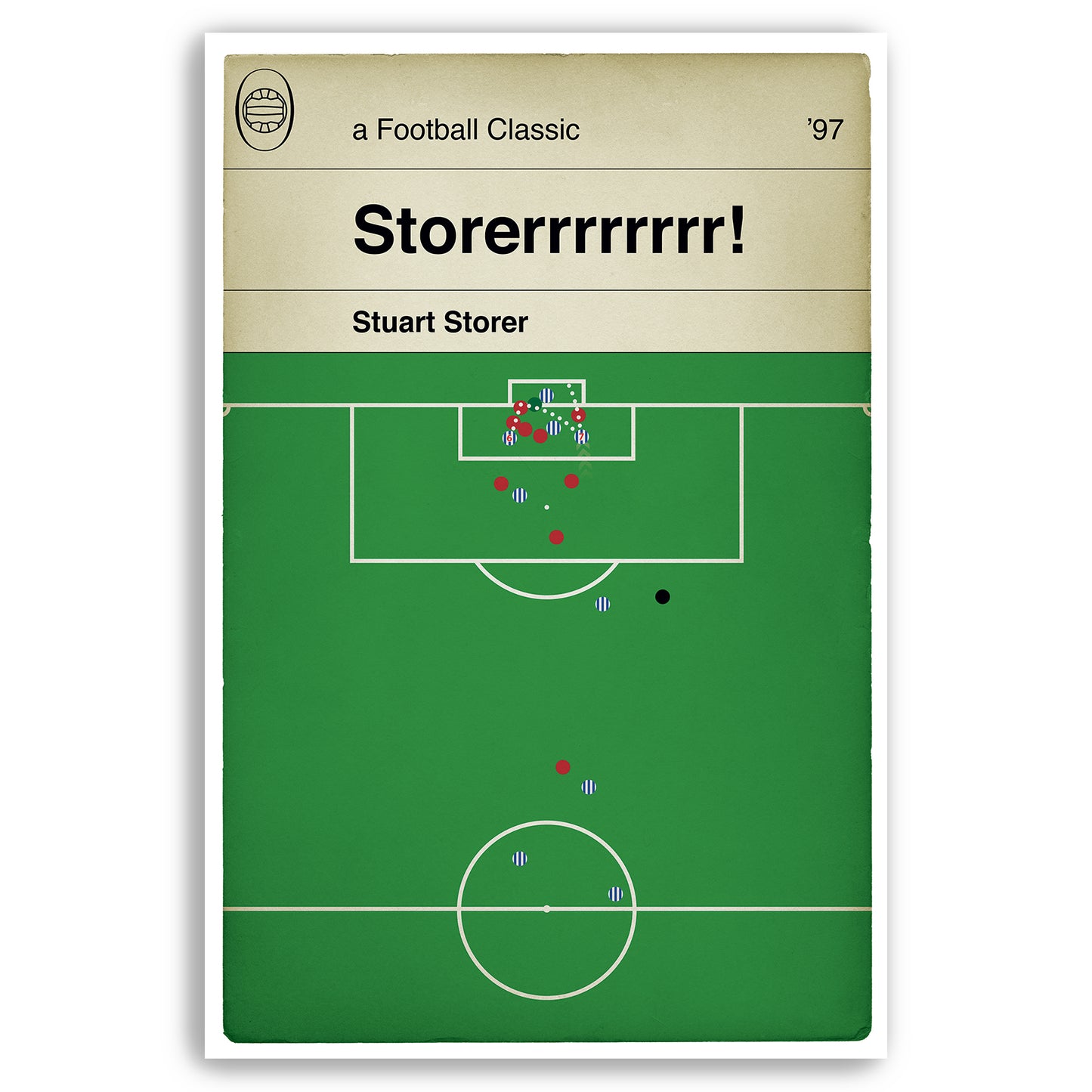 Stuart Storer Winner v Doncaster Rovers - Brighton and Hove Albion final match at the Goldstone Ground 1997 - Football Print (Various Sizes)