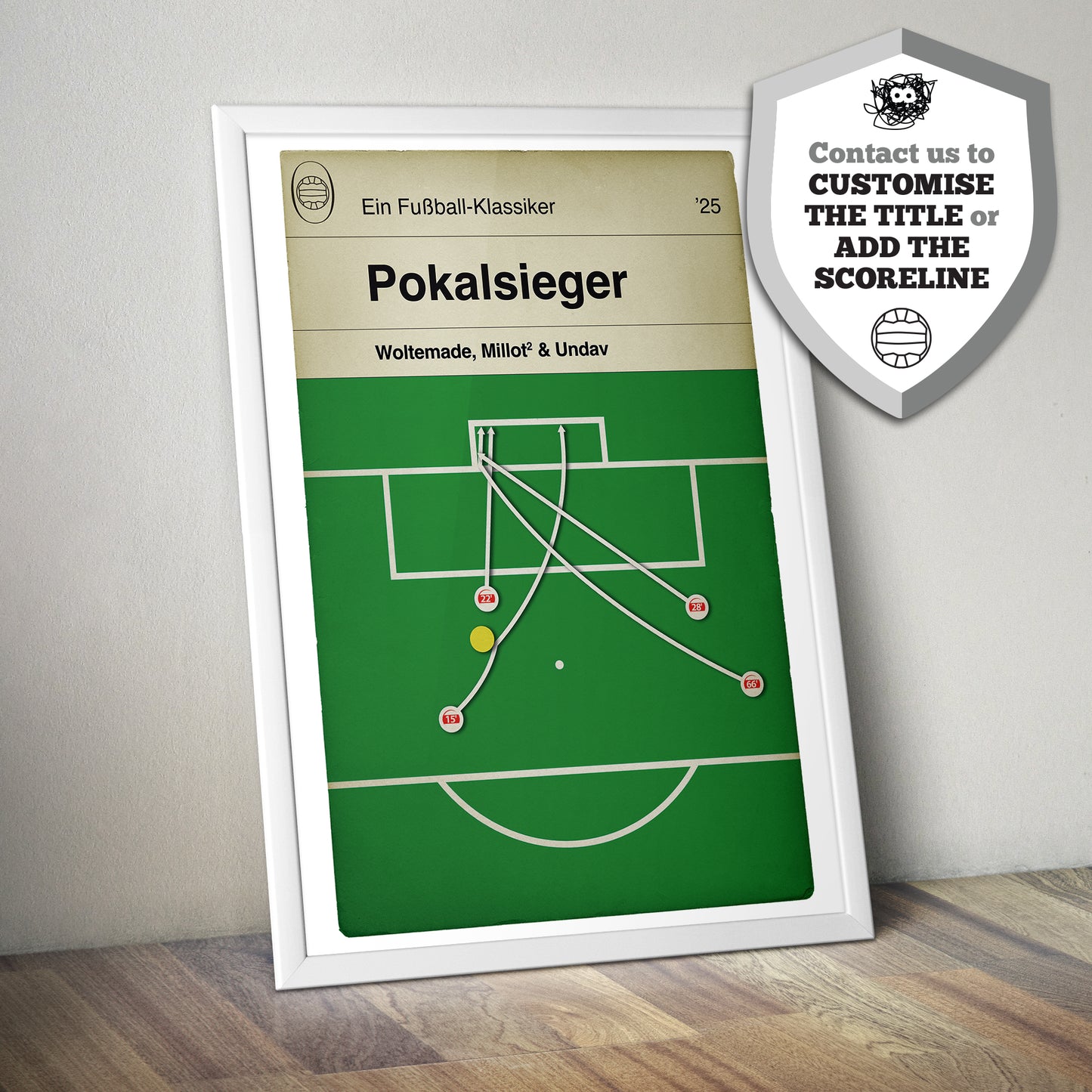 VfB Stuttgart 4 Arminia Bielefeld 2 - All four goals - 2025 DFB-Pokal final - Book Cover Poster