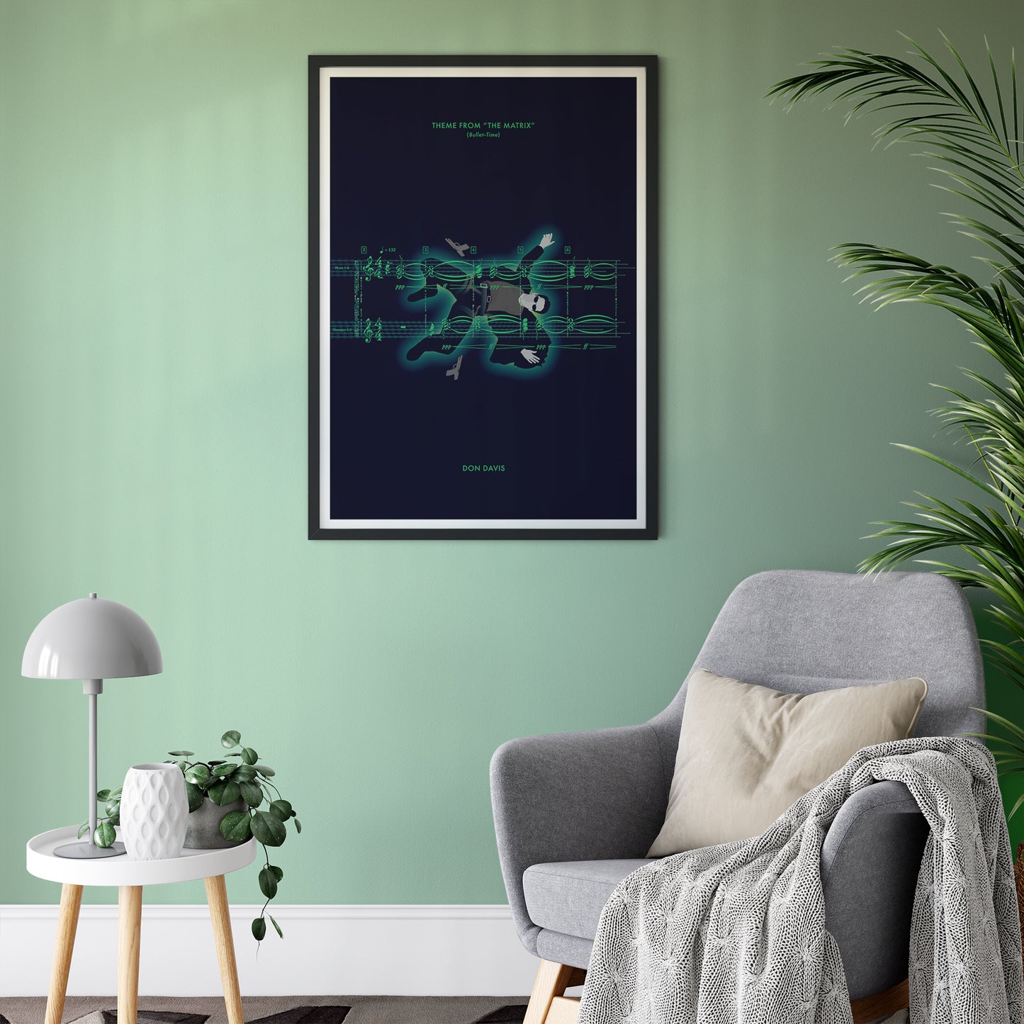 Theme from The Matrix - ‘Bullet-Time’ by Don Davis - Movie Classics Poster - Soundtrack Print - Sheet Music Art (Various Sizes)