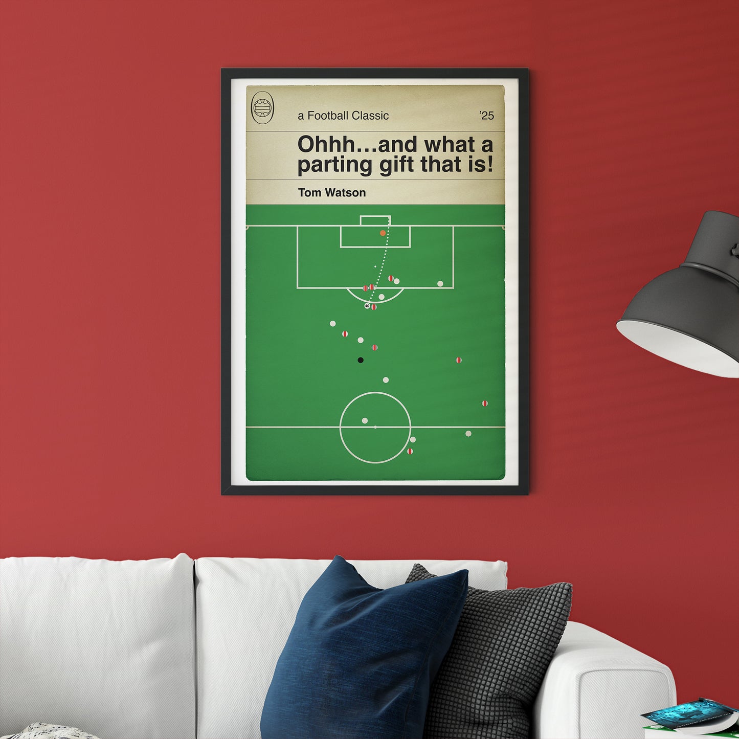 Sunderland Goal - Tom Watson Winner - Sheffield United 1 Sunderland 2 - Championship Play-Off Final 2025 - Book Cover Football Poster (Various sizes)