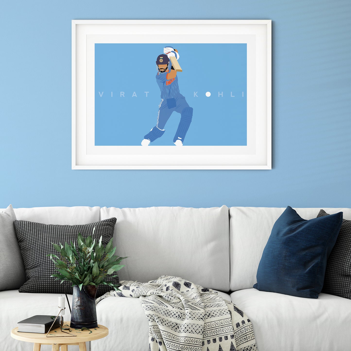 India - Virat Kohli - India Cricket - Cricket Poster - Minimal Art - Various Sizes