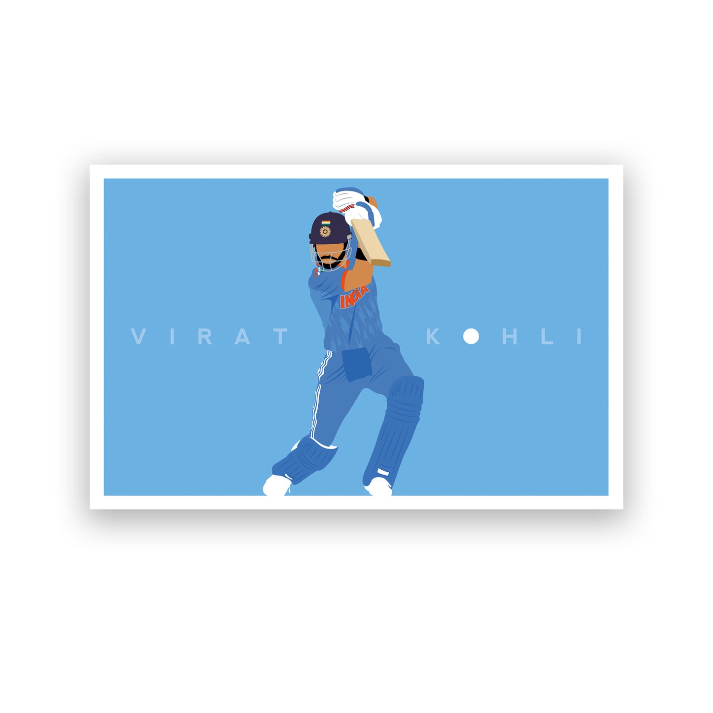 India - Virat Kohli - India Cricket - Cricket Poster - Minimal Art - Various Sizes