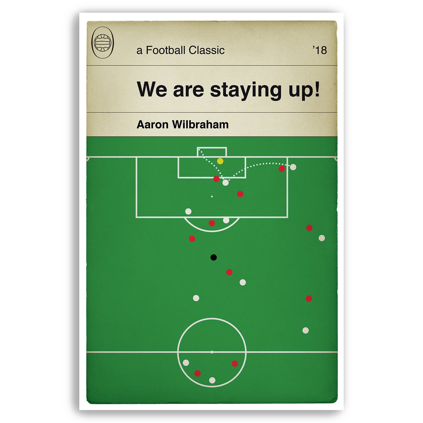 Bolton Wanderers goal v Nottingham Forest 2018 - Aaron Wilbraham winner - Classic Football Book Cover Poster (Various Sizes)