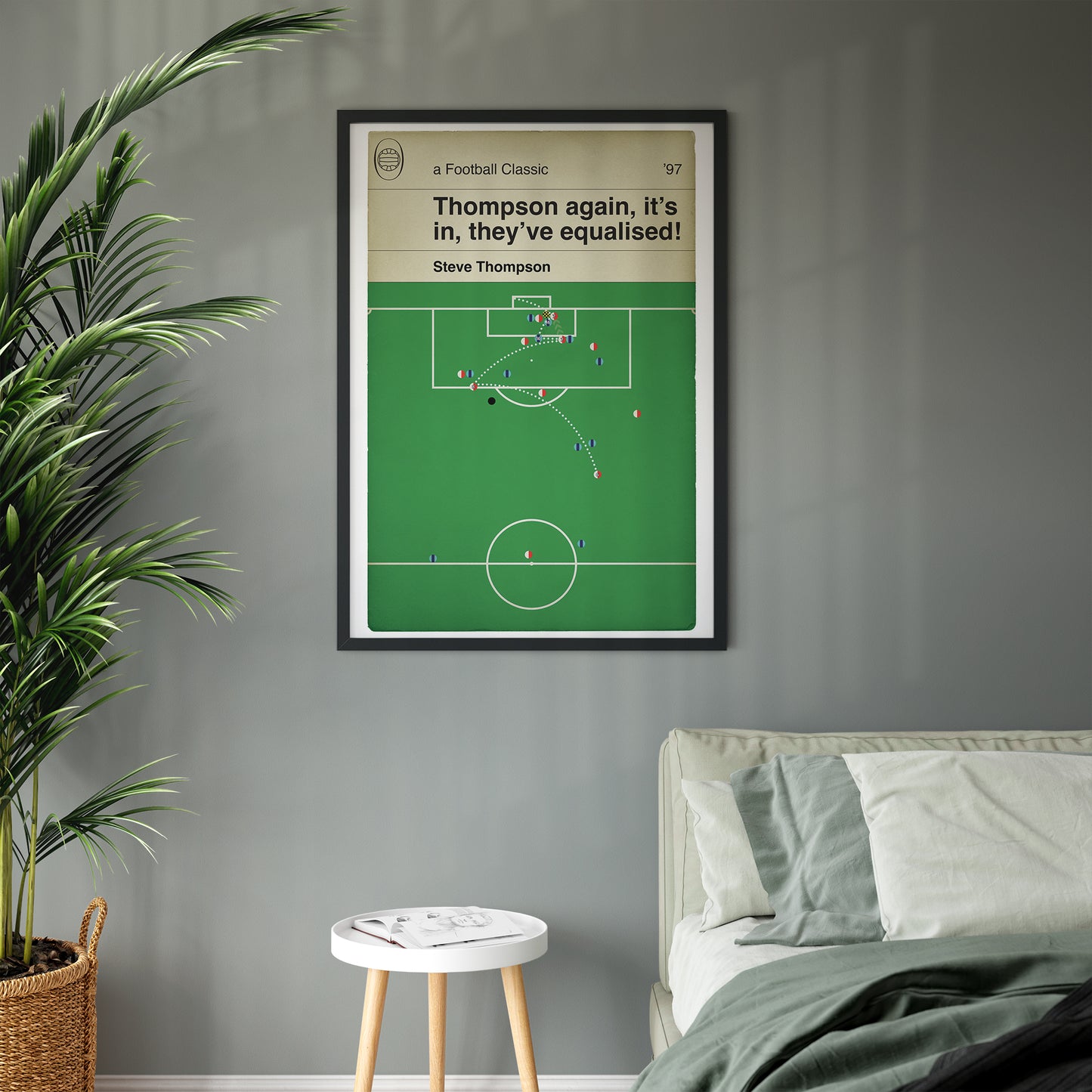 Woking goal v Coventry City - Steve Thompson Equaliser - FA Cup Third Round 1997 - Coventry 1 Woking 1 - Football Goal Print (Various Sizes)